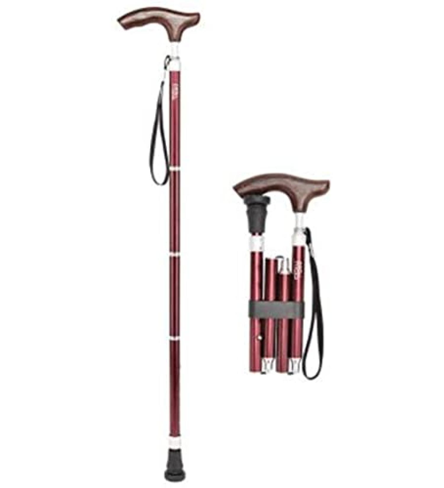 Telescopic Non Slip Crutches Folding Cane Wood Handle Adjustable Crutches Walking Sticks rollator walker Durable Mobility Aid for Arthritis Elderly Seniors & Handicap (Size : Black) The New Warm as - Buy Online on GoSupps.com