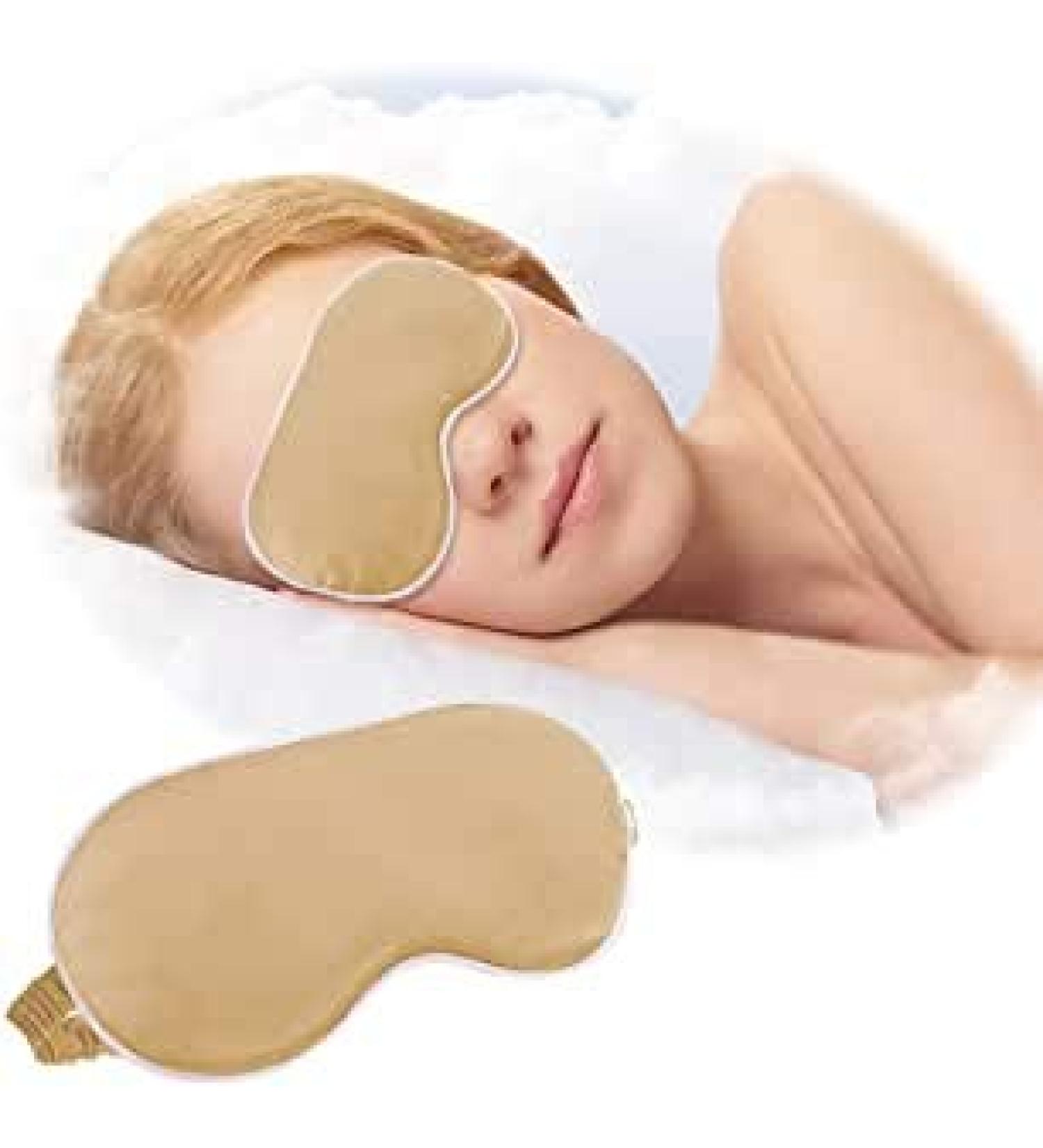 Premium Copper Sleep Mask - Anti-Aging Eye Mask for Dark Circles & Dry Eyes | Super Soft Blackout Design with Elastic Band - Buy Online on GoSupps.com