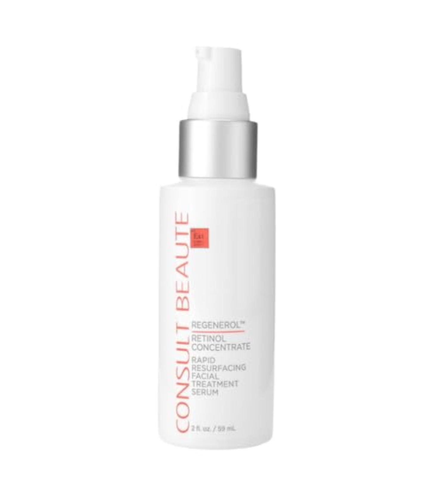 Consult Beaute Regenerol Rapid Resurfacing Retinol Serum for Face Facial Treatment Concentrate with Bakuchiol Renews Skin Texture & Diminishes the Appearance of Fine Lines and Wrinkles 2 Fl. Oz. 2 Ounce (Pack of 1) - Buy Online on GoSupps.com