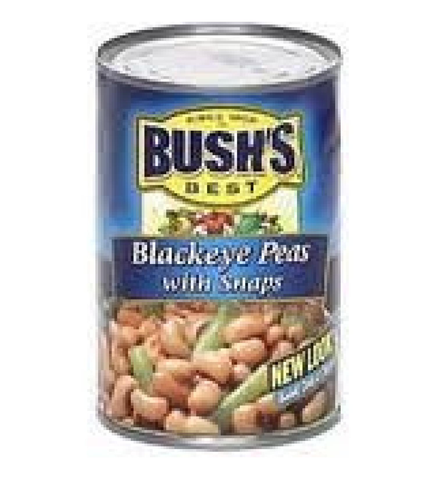 Bush's Blackeye Peas 15.5oz Cans (Pack of 6) (with Snaps)