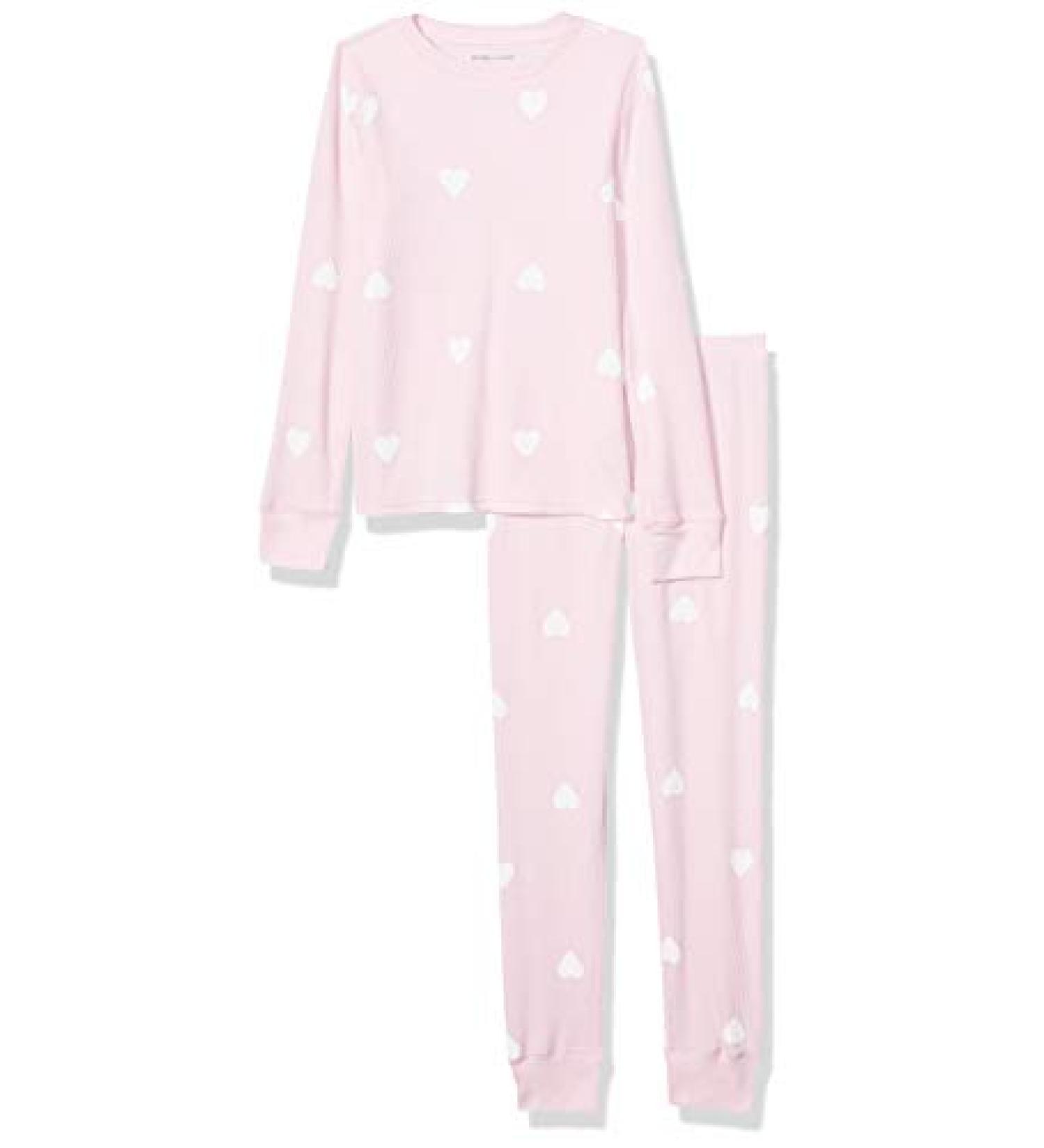 Amazon Essentials Girls and Toddlers' Thermal Long Underwear Set - Small Light Pink Hearts - Buy Online on GoSupps.com