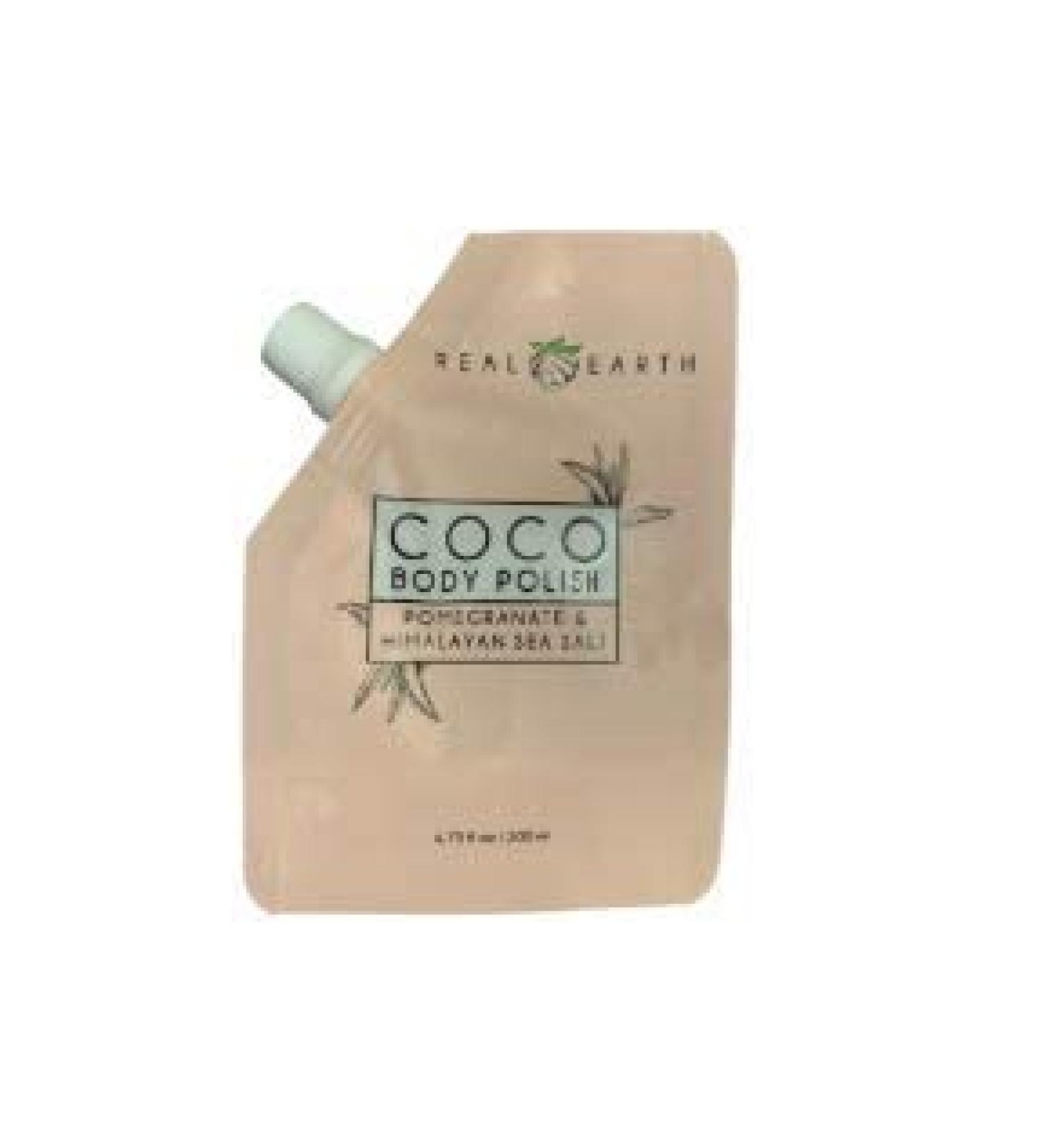 Coco Body Polish: 100% Natural Moisturizing & Exfoliating Formula Infused with Pomagrante to help Detox & Revitalize Skin 6.75oz.