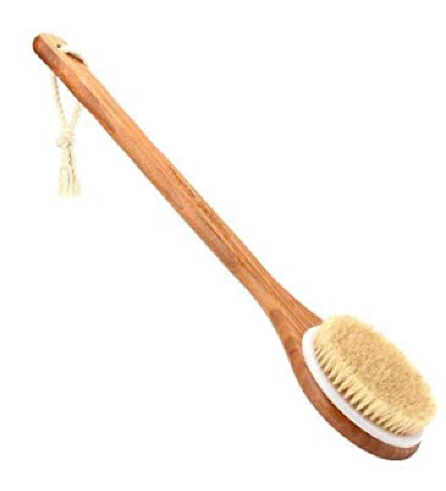 Frava Long Handle Bath Brush Back Scrubber - Exfoliating Shower & Bath Body Brush (15.7 Inches) - Buy Online on GoSupps.com