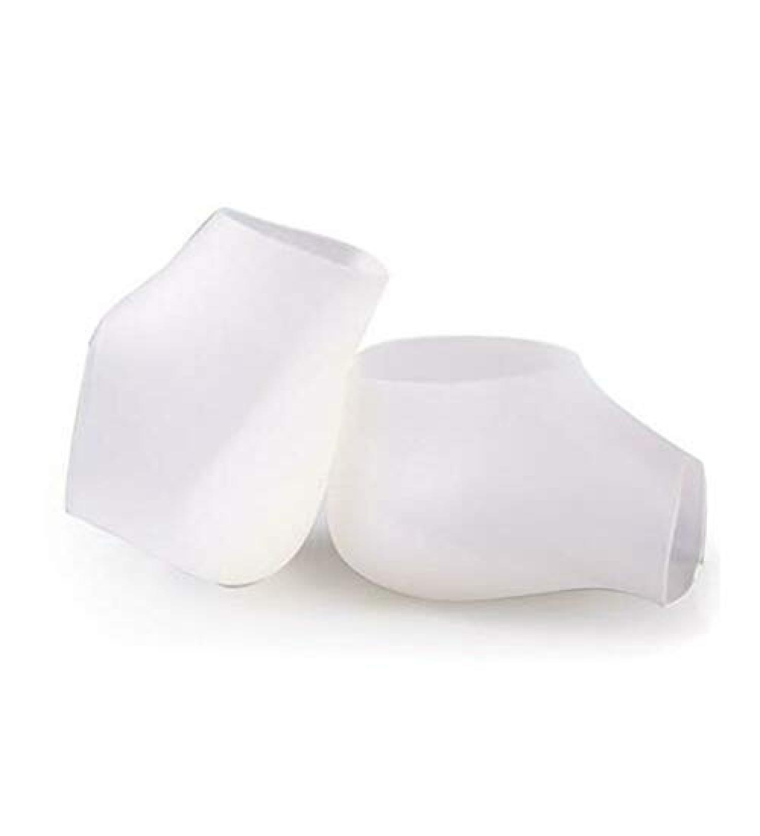 Keepbest Invisible Height Increase Insoles - 4cm Silicone Heel Socks for Men & Women - White - Buy Online on GoSupps.com