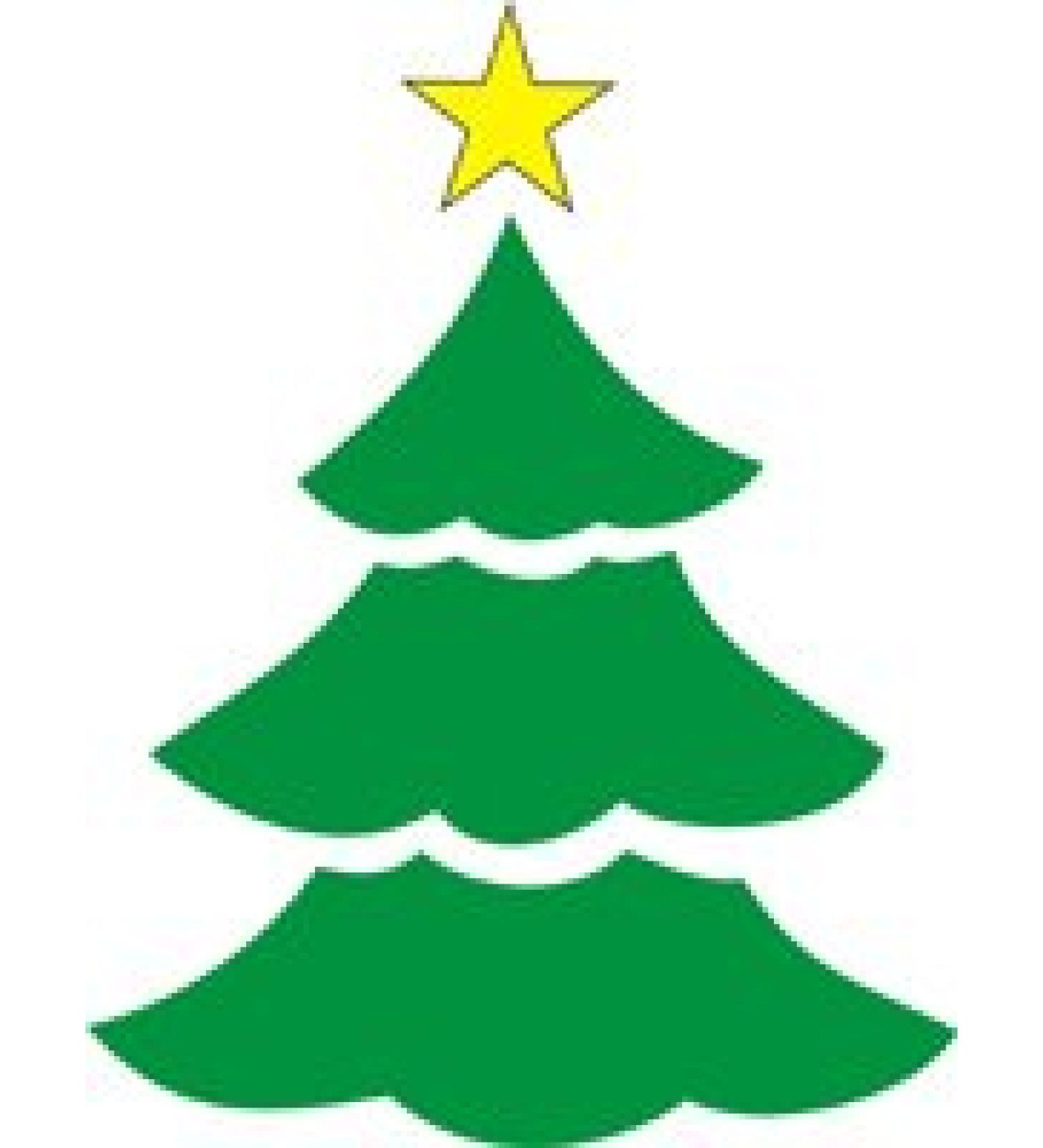 Eulenspiegel 106631 - Self-adhesive stencil - Christmas tree