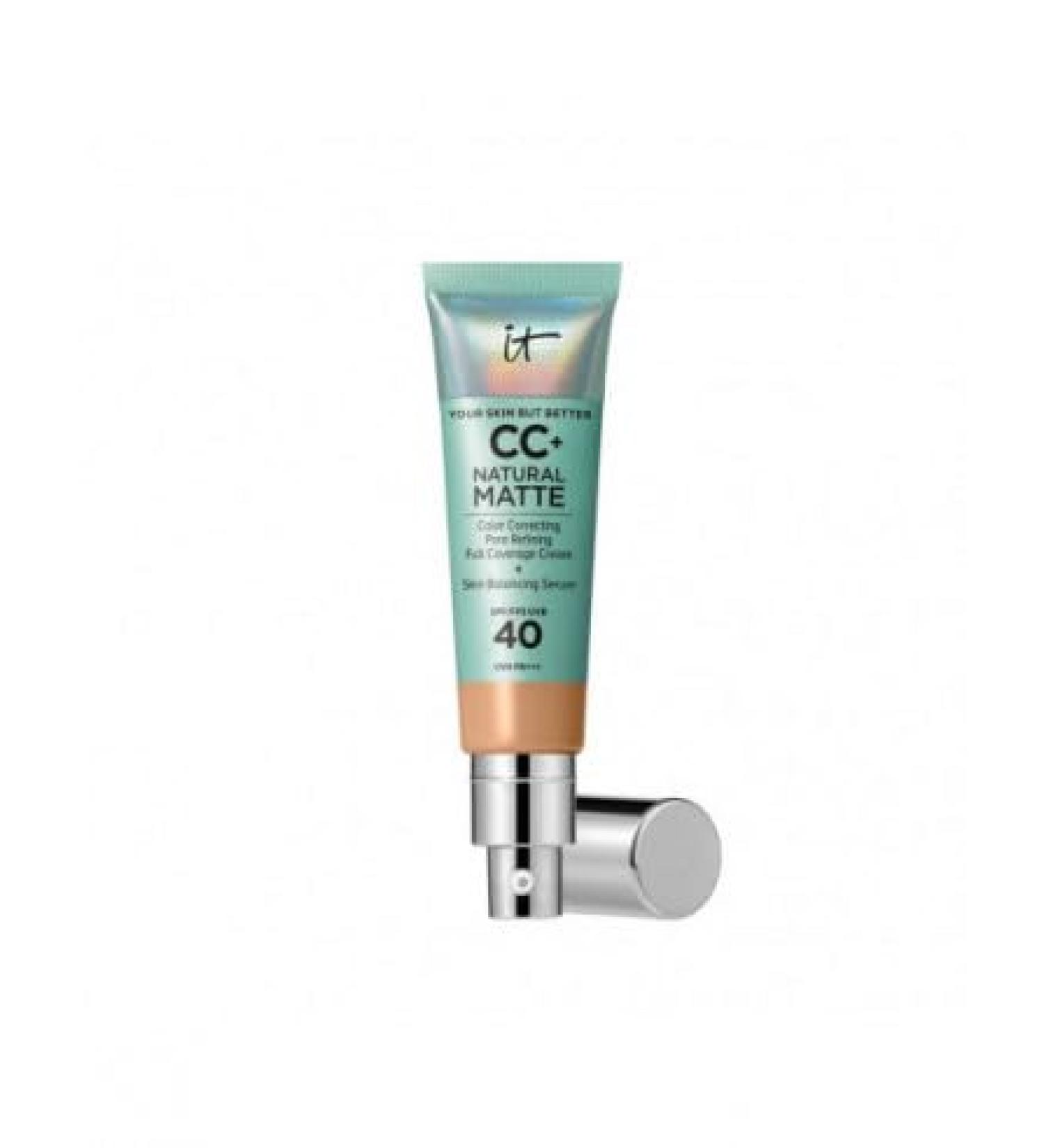 IT Cosmetics Cc+ Natural Matte Cream Makeup Base Spf40 Neutral Tan 32 Ml