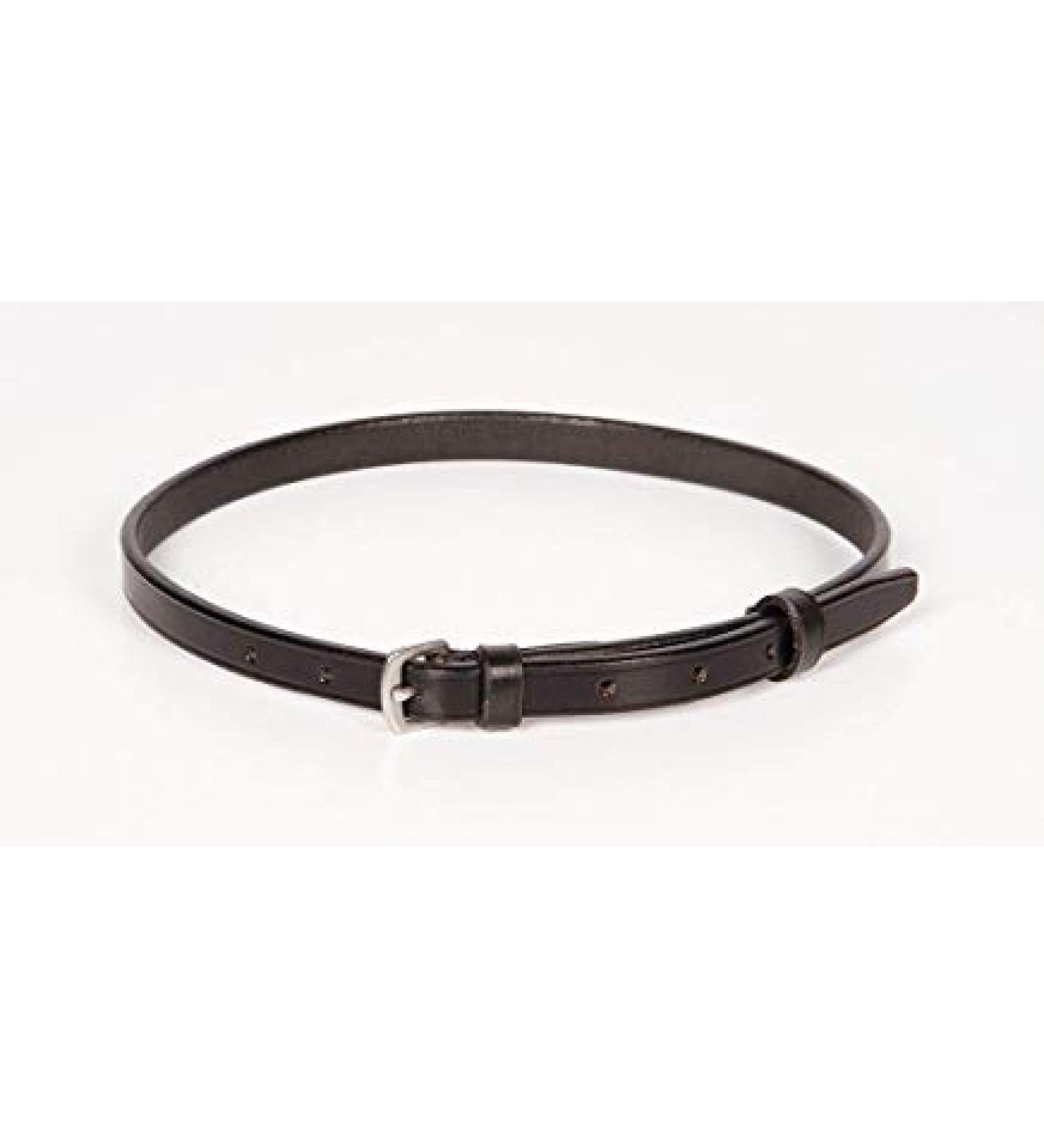 Premium Puller Strap Locking Strap for Combined Noseband of Bridles - Black with Silver Buckle - International Shipping Available - Buy Online on GoSupps.com
