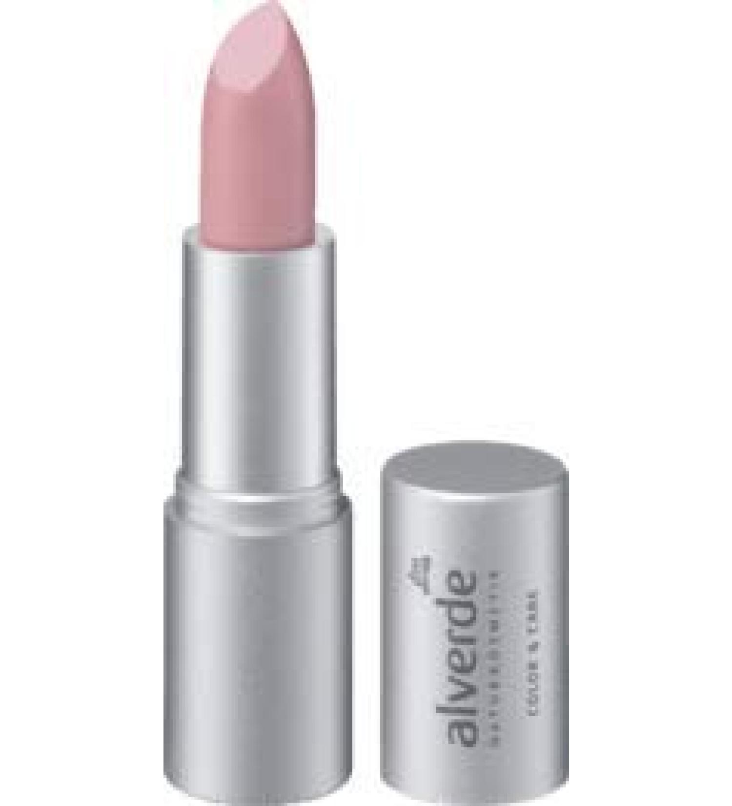 alverde NATURKOSMETIK Lipstick Color & Care 4.6 g (Dusty Nude 02) pink 1 piece (1 pack)