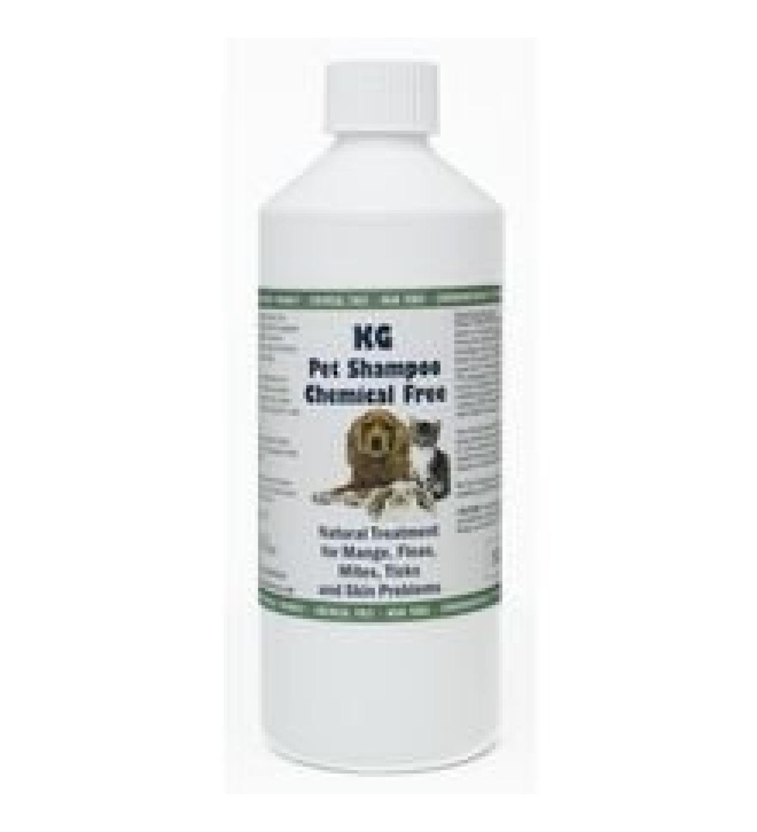 KG Wash & Go No Rinse Pet Shampoo 500ml. Rids & Protects from Mange Fleas Ticks Mites & Itchy Skin Problems Promotes Hair Re-Growth. SLS Paraben Pesticide & Chemical Free