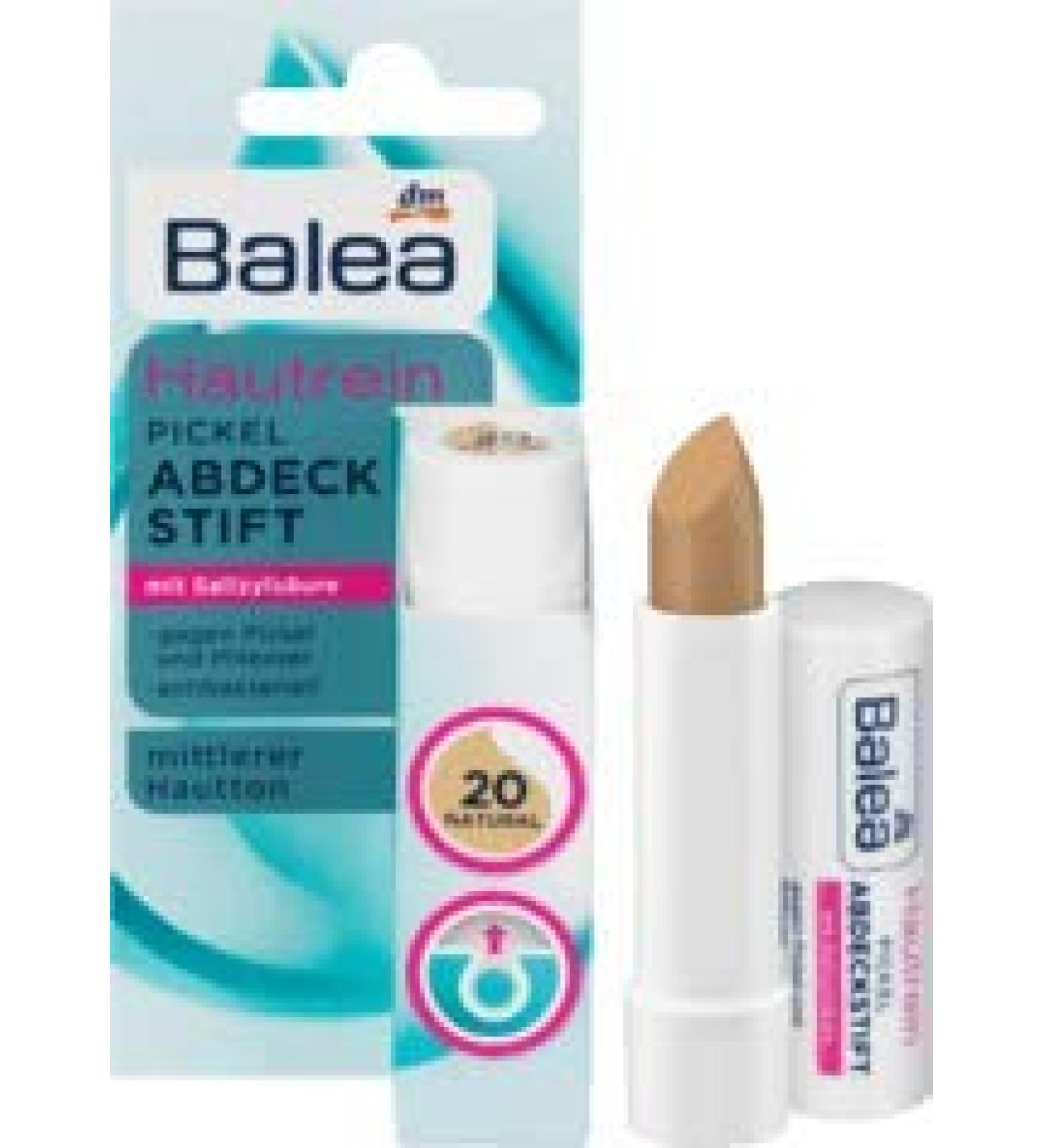Balea Soft & Clear Concealer Color 20 Natural 4.5 g (1 piece) 4.5 g (1 pack) Beige