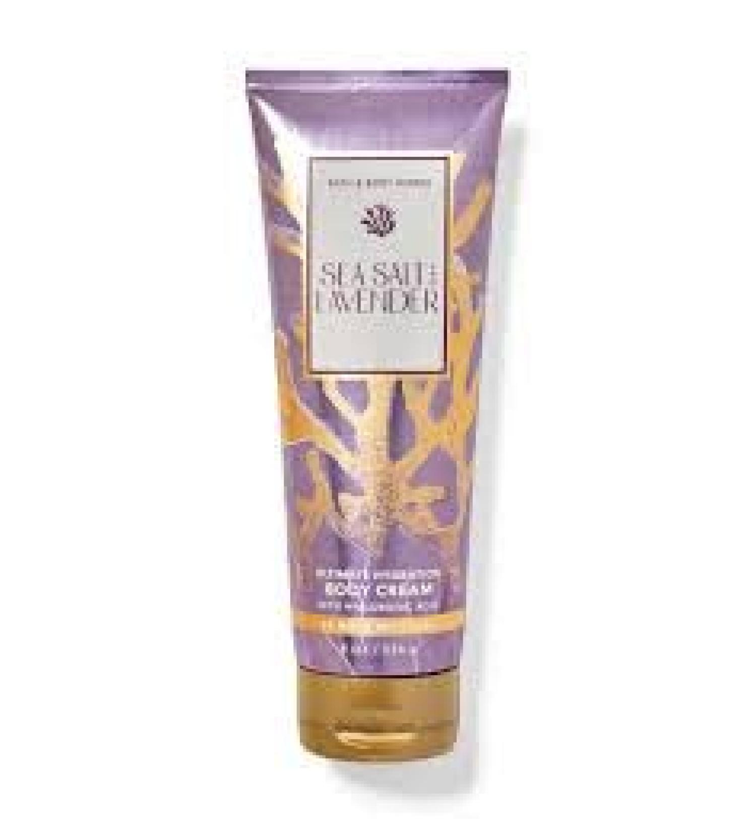 Sea Salt and Lavender Ultimate Hydration Body Cream with Hyaluronic Acid 8 Oz/ 226 g