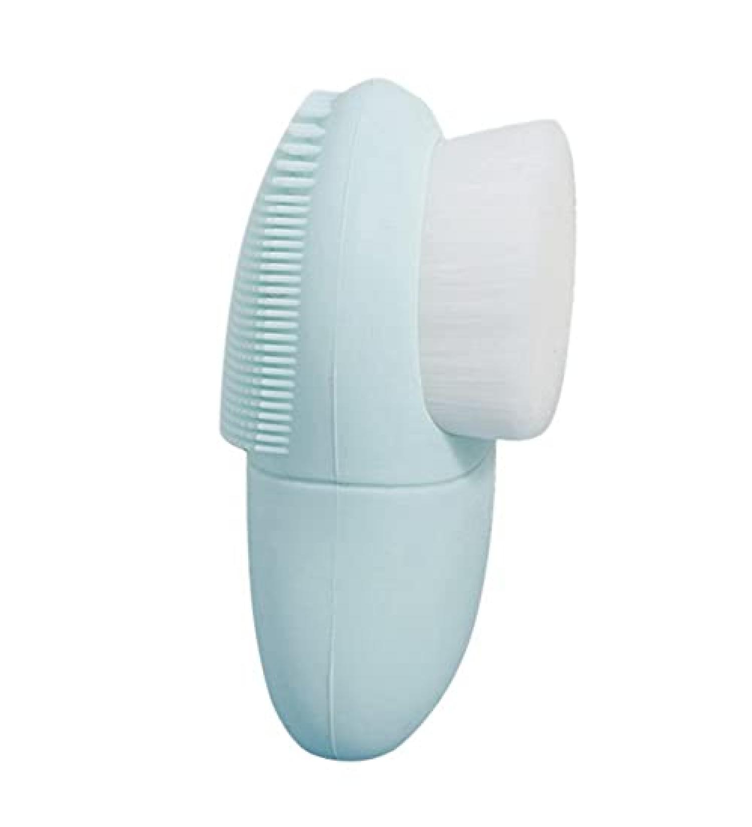 iFutniew Double Side Silicone Face Cleanser Brush Deep Pore Cleansing Skin Blackhead Remover Exfoliating Light Green - Buy Online on GoSupps.com