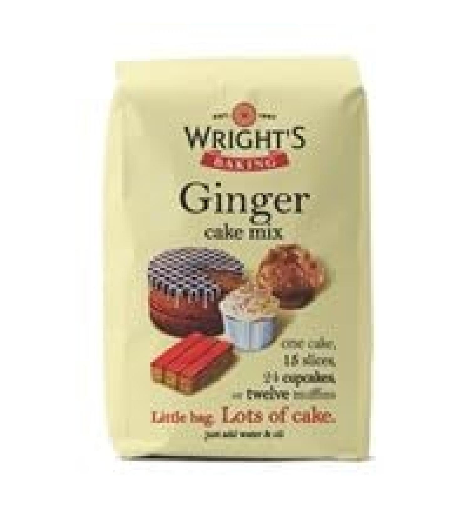 Wrights Baking Ginger Cake Mix - Pack of 1 x 500g