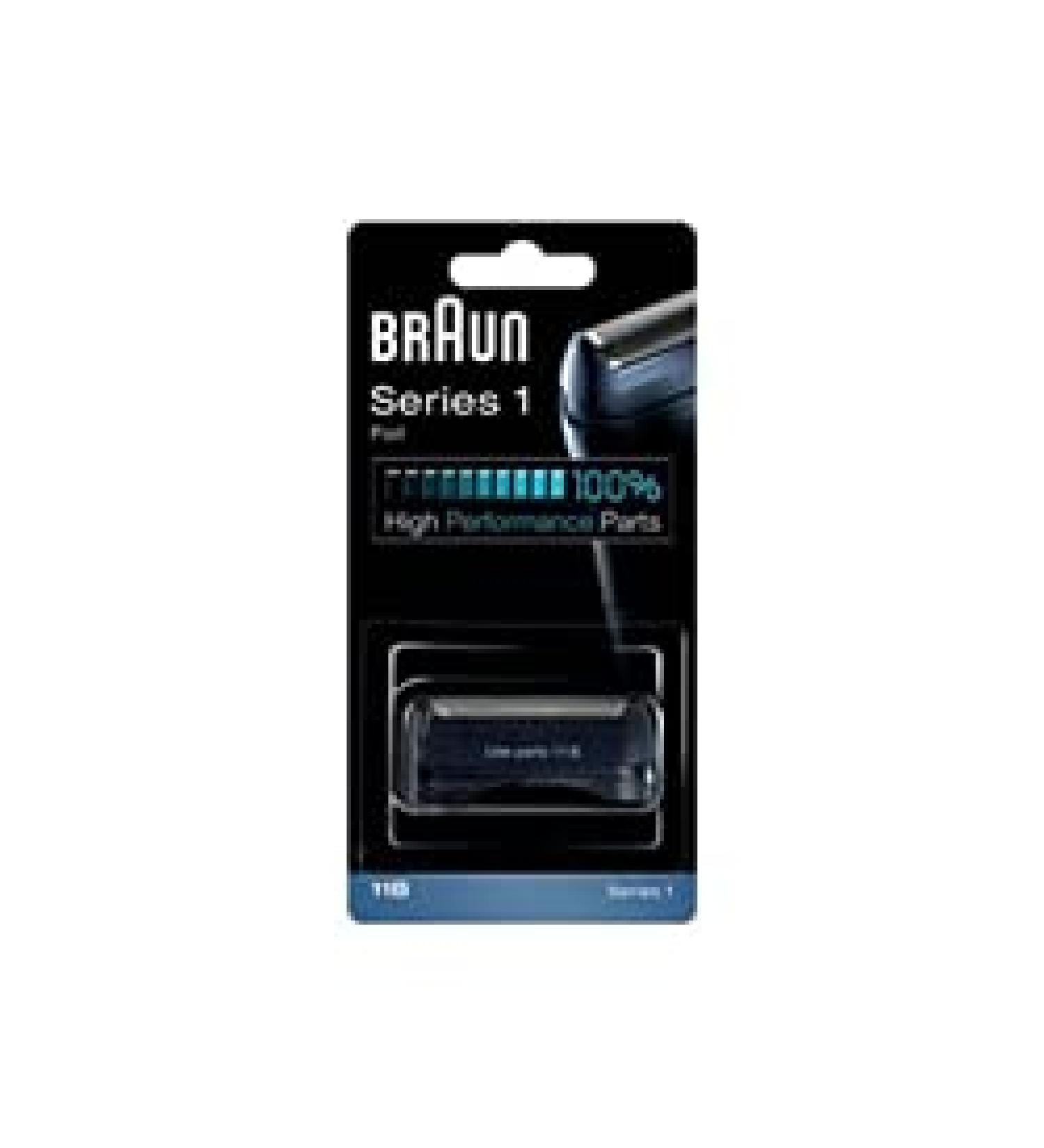 Shaving foil + blade black 81626277 11B compatible with / spare part for Braun models 150 and 130 Series 1 shaver