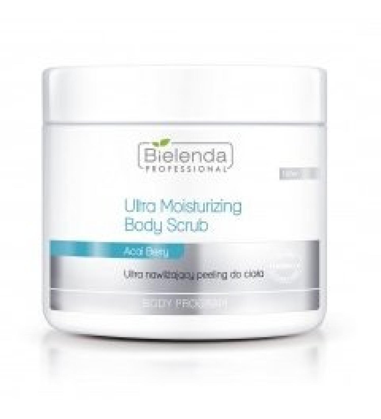 Bielenda Professional Ultra Moisturising Body Scrub - Ultra Nawilzajacy Peeling do Ciala 550 g SET with STAPIZ Hair Shampoo 15ml or Mask 10ml