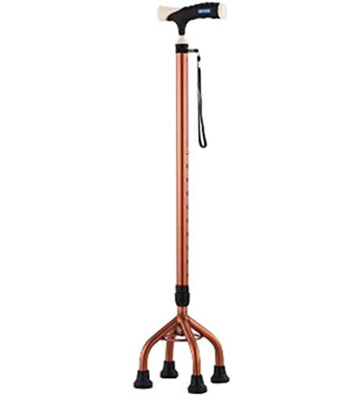 Canes Non Slip Light Walking Stick for The Elderly Stable Telescopic Height Adjustable Stand Brown 4 Feet Bars for The Elderly Disabled Women Injured Practical Star of Light - Buy Online on GoSupps.com