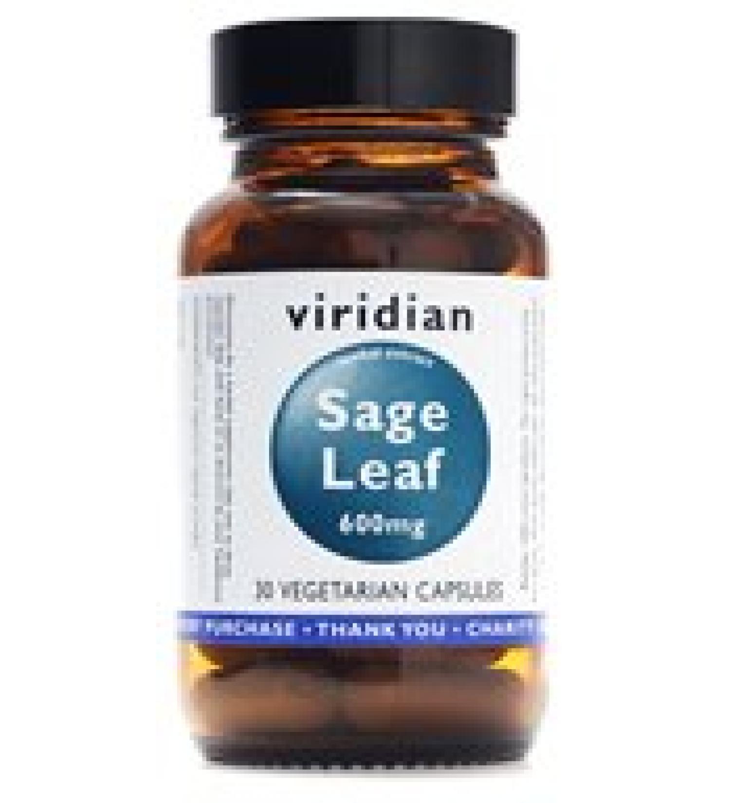 Sage Leaf 600mg 90 Veg caps