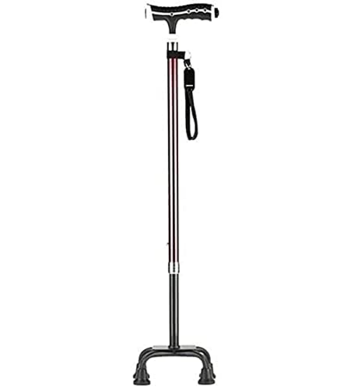 Canes Walking Stick Illuminated Aluminum Four Sided Multi Purpose Adjustable Length Telescopic Used by The Star of Light - Buy Online on GoSupps.com