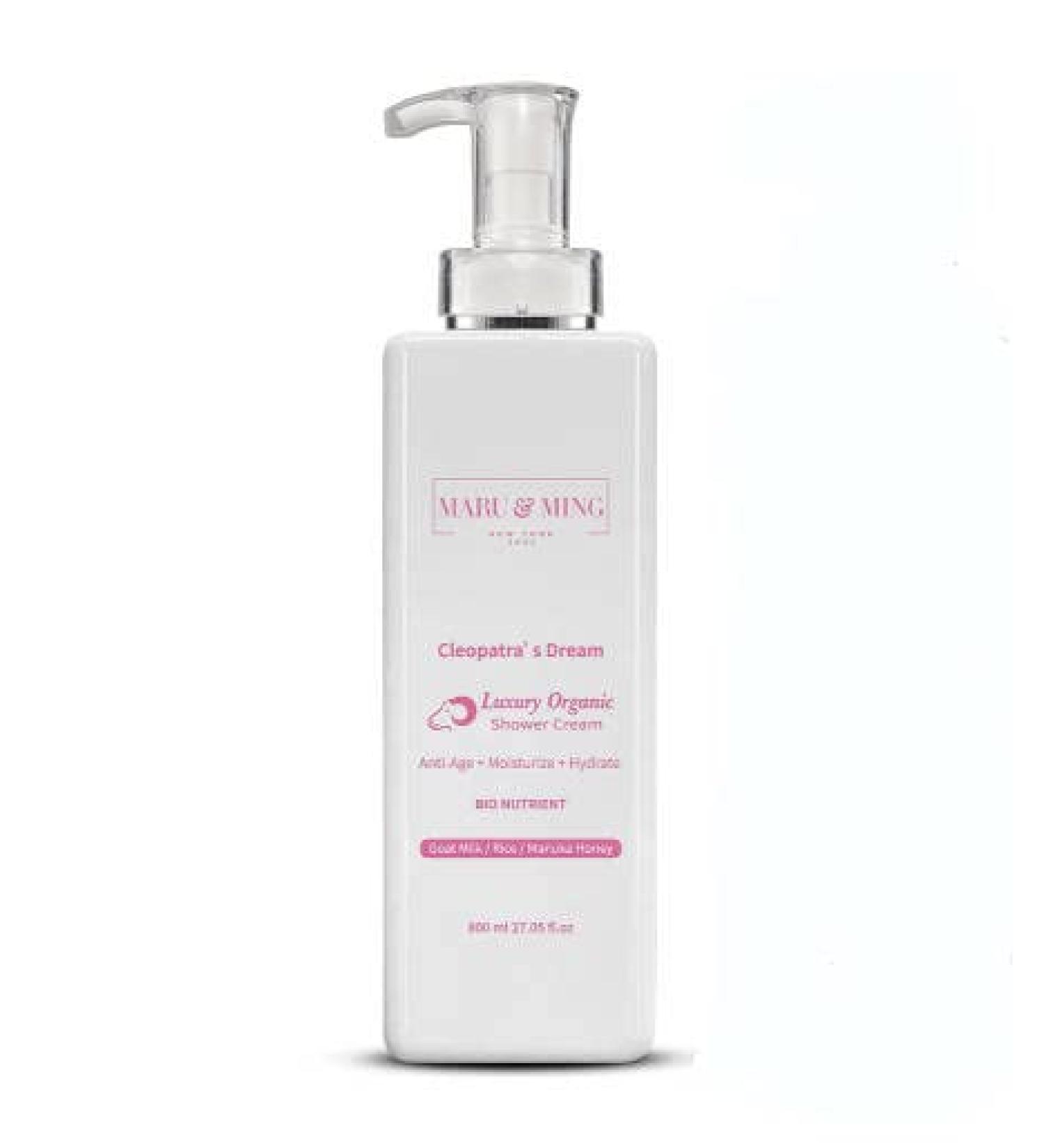 Cleopatra's Dream Organic Luxury Goat Milk & Honey Shower Cream - 27 oz | Hydrating & Nourishing for Radiant Skin - Buy Online on GoSupps.com