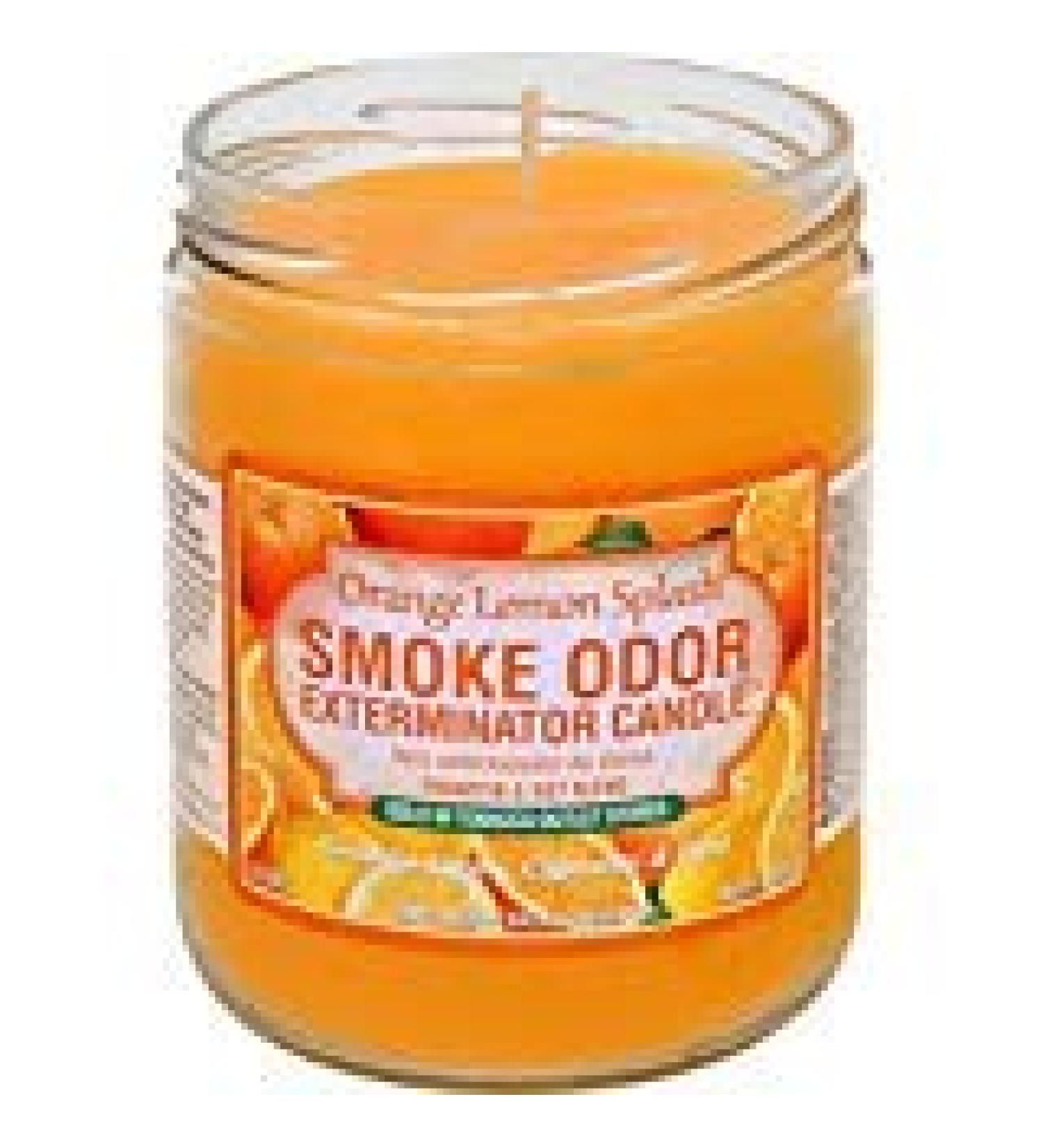 Smoke Odor Exterminator Candle Orange Lemon Splash 13 oz(4-Pack).