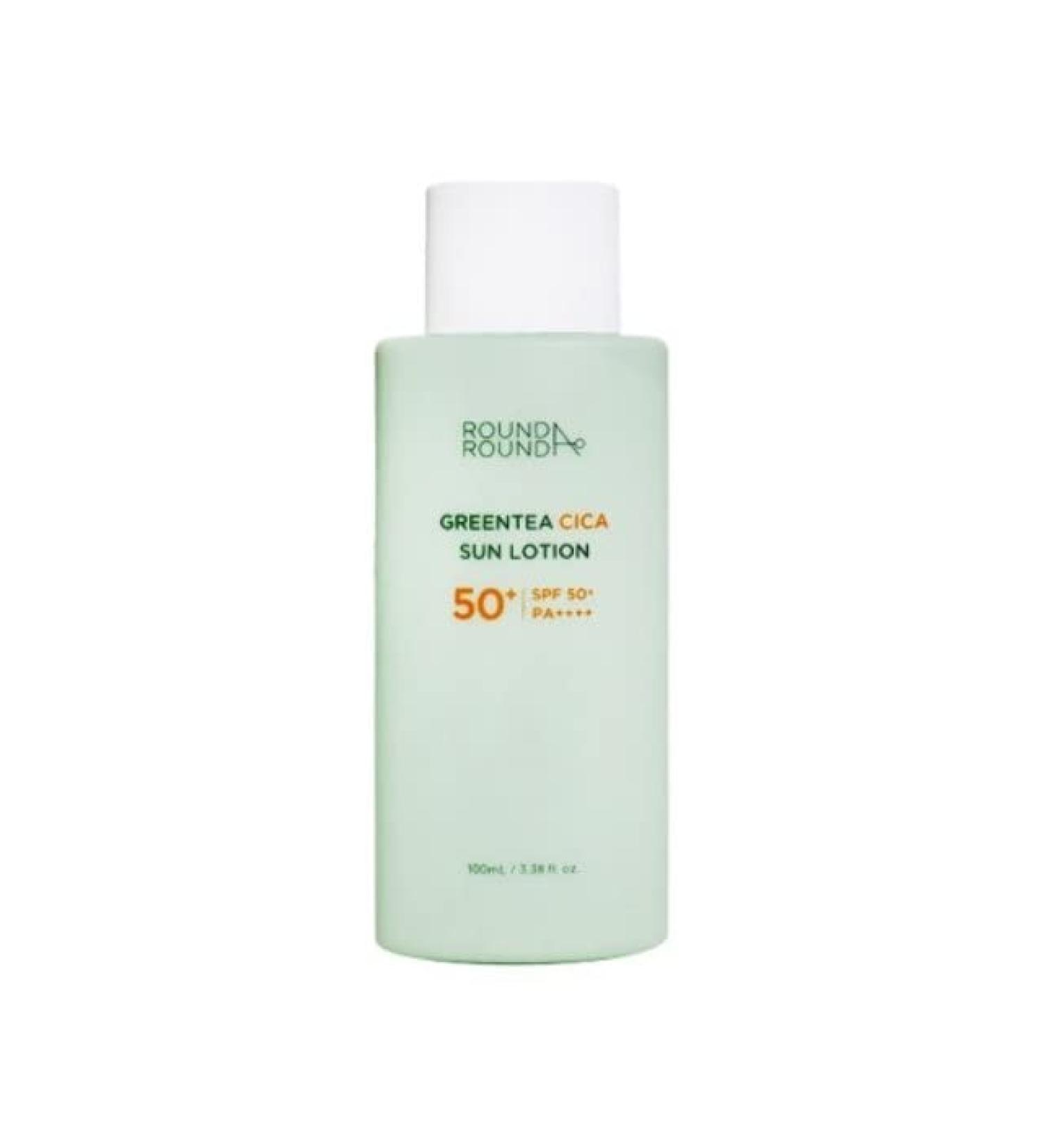 Round Around Round Around Green Tea Cica Sun Lotion 100 ml SPF50+ PA++++