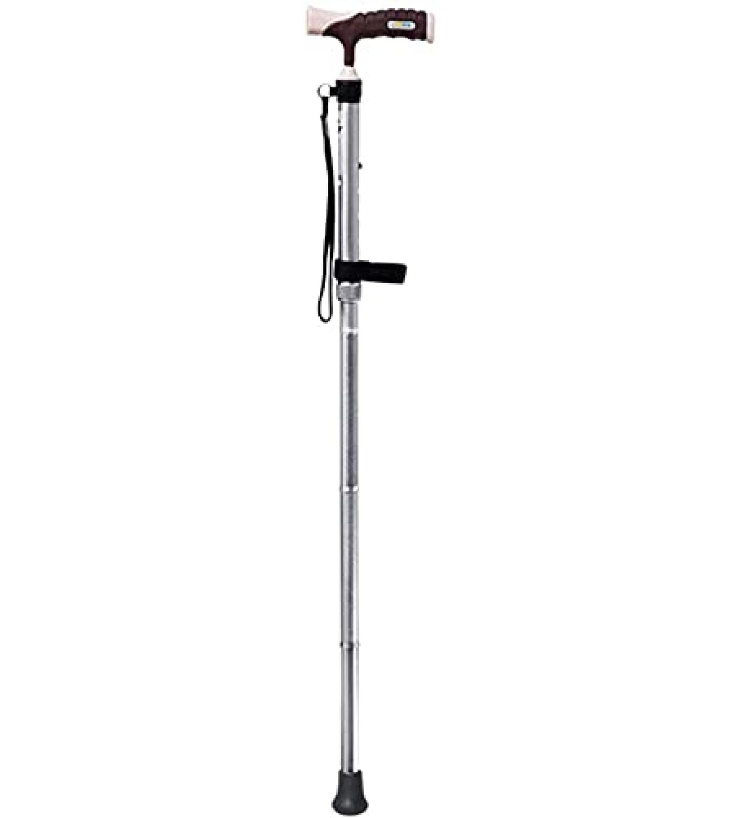 Canes Elderly Man Crutches Non-Slip Folding Canes Elderly Sticks Single Shot Aluminum Alloy Walking Aid powerfully - Buy Online on GoSupps.com