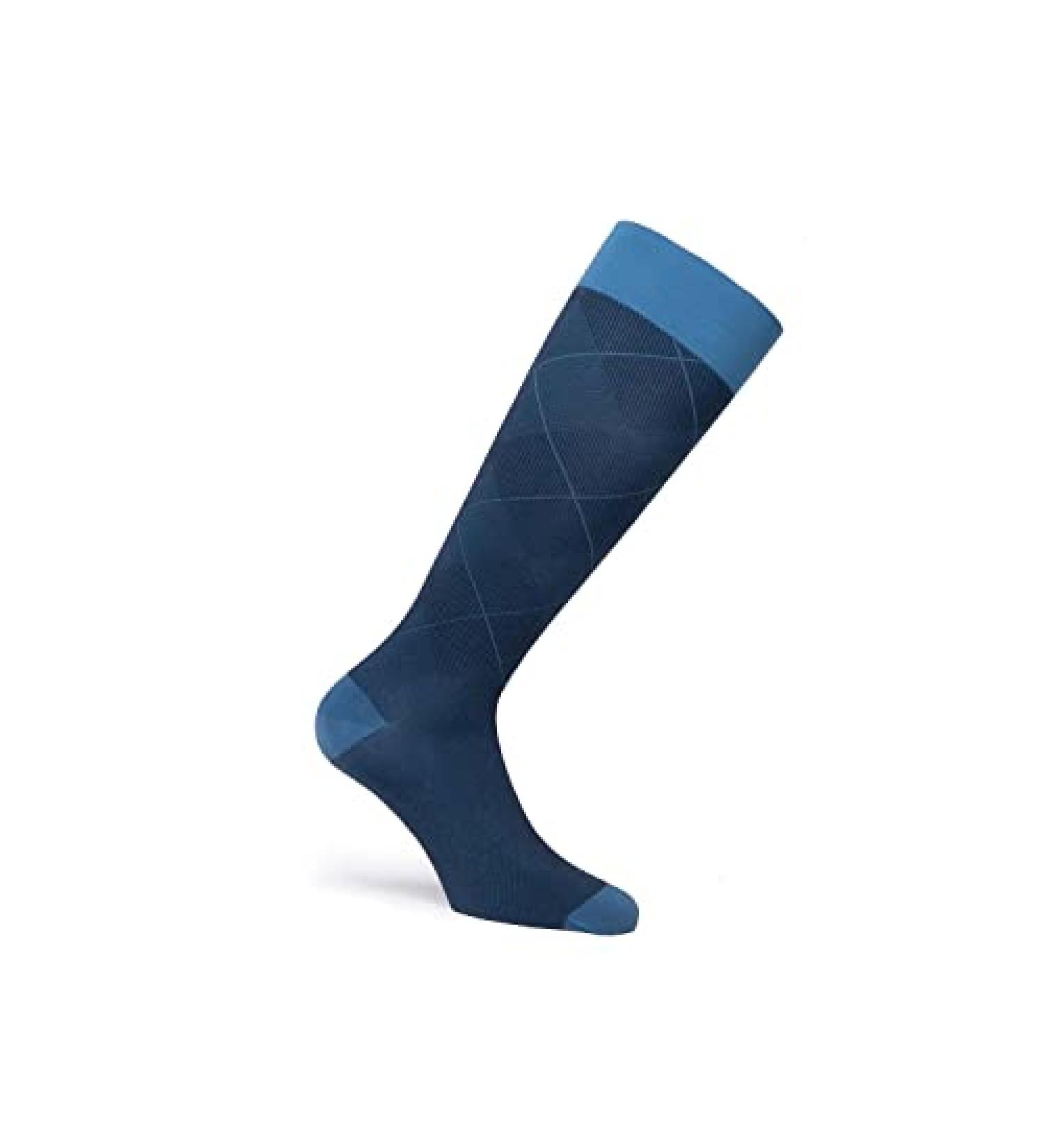JOBST Casual Pattern Knee High Compression Socks | 15-20 mmHg | Ocean Blue - Buy Online on GoSupps.com