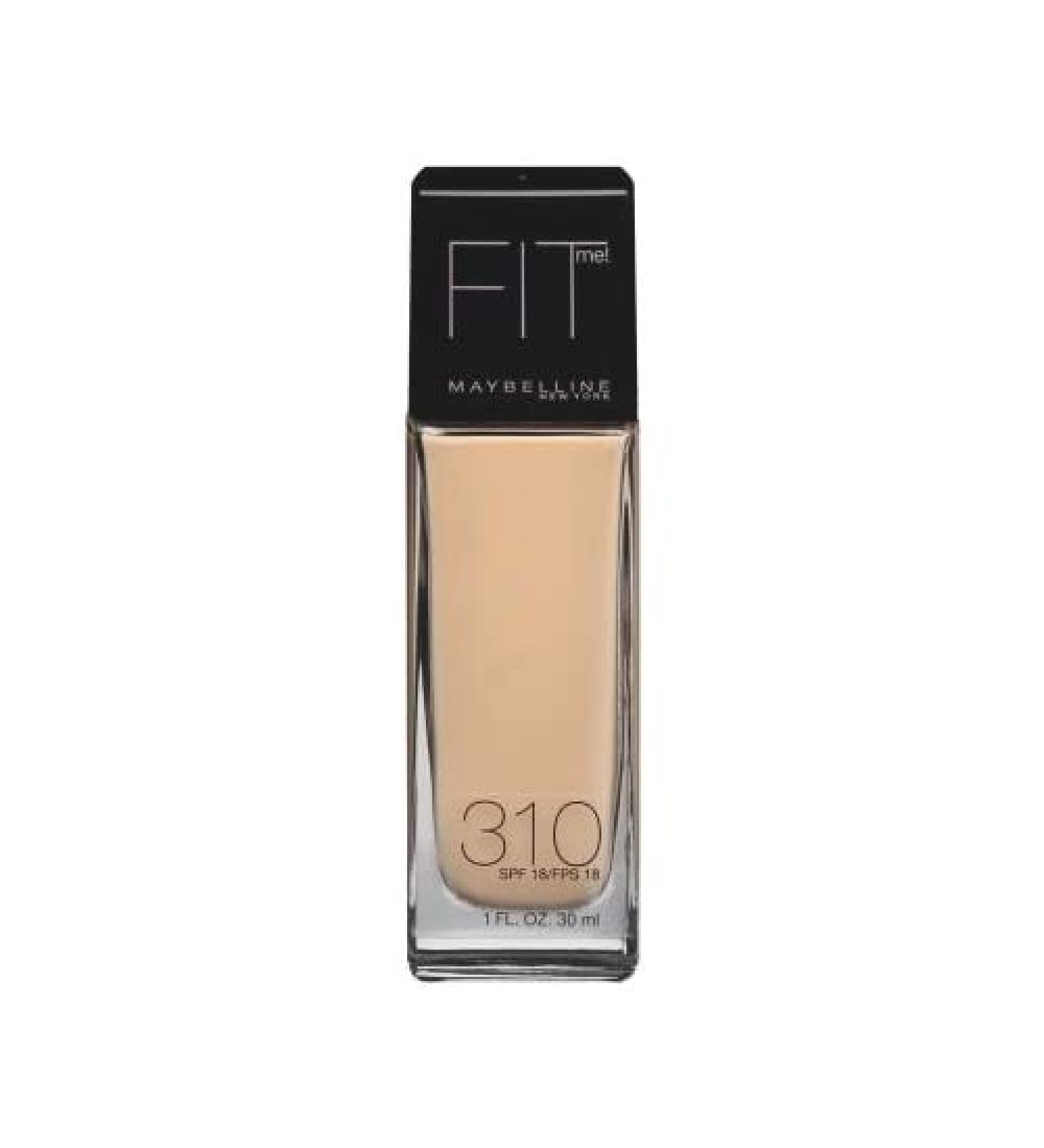 Maybelline New York Fit Me! Foundation Sun Beige [310] SPF 18 1 oz - Buy Online on GoSupps.com