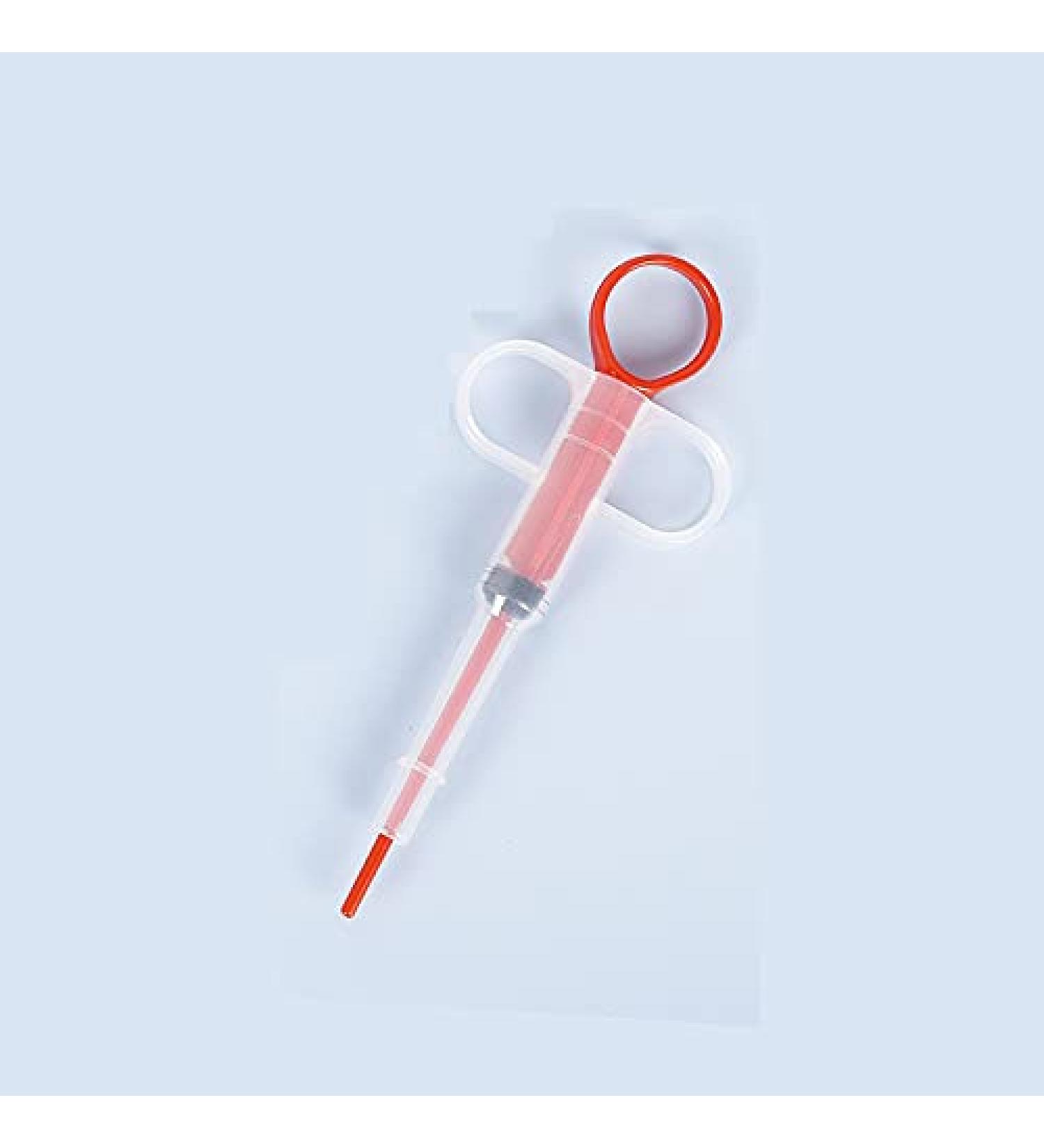 DDBuy Pet Medicine Feeder Silicone Tip Syringes Pills Feeding Dispenser Tool with 2 Soft Silicone Tip Feeding Kit for Dogs Cats Baby Animals (Red) - Buy Online on GoSupps.com