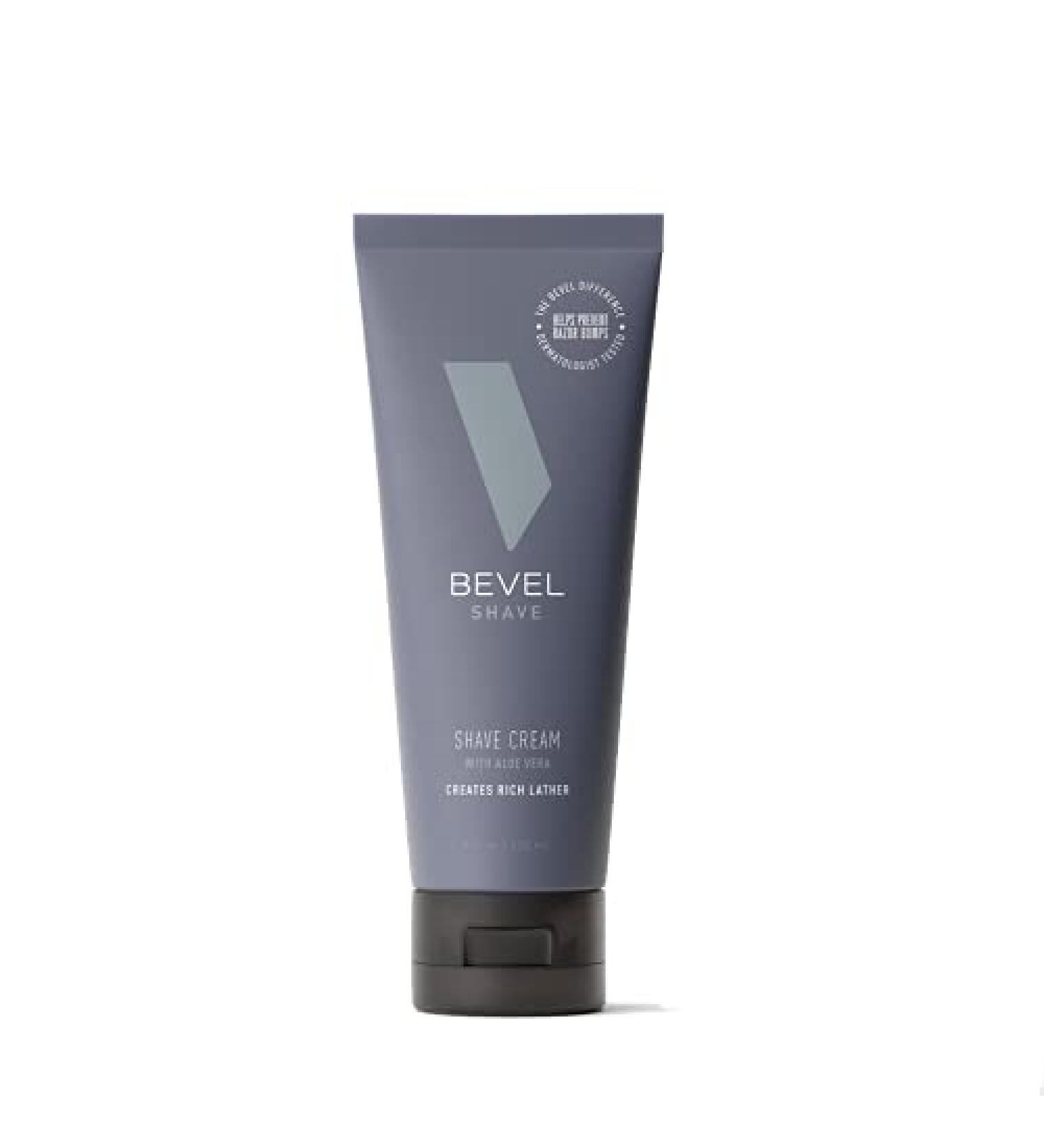 Bevel Men's Shaving Cream - Moisturizing Vitamin E & Aloe-Vera Formula - 4.0 fl. oz (New Version) - Buy Online on GoSupps.com
