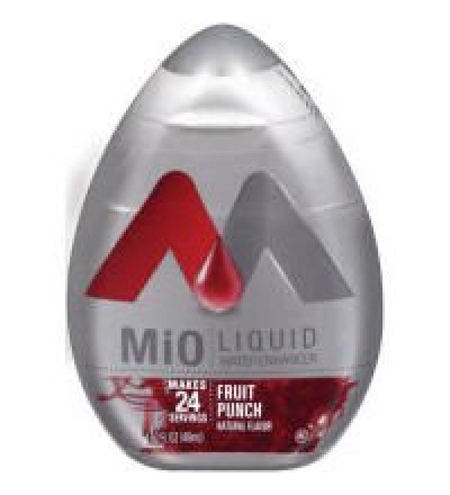 Mio Fruit Punch Liquid Water Enhancer 1.62 Fluid Ounce Bottle -- 12 per case. by Mio