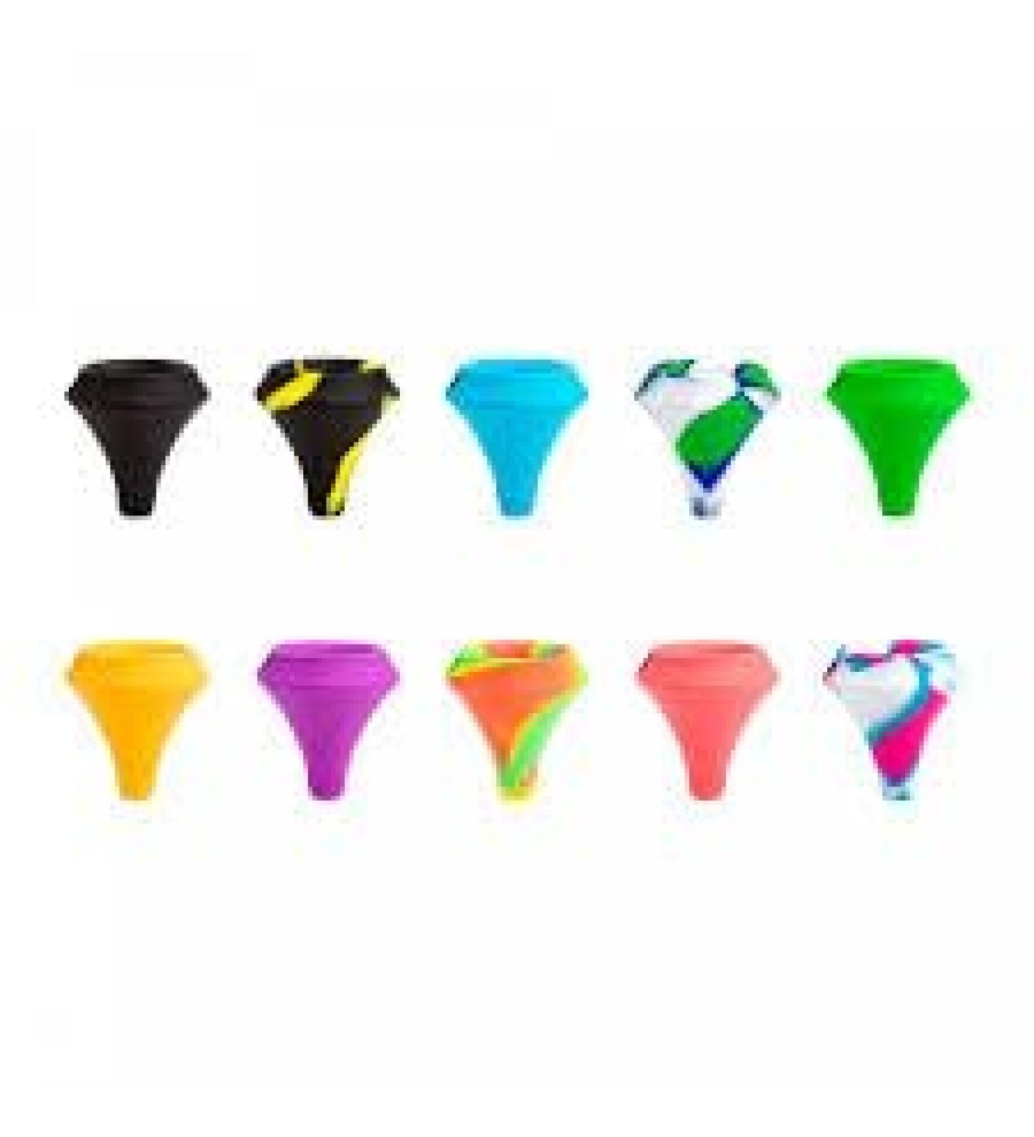 Mouth Peace Silicone Mouth Piece - Random Colour - 3 Mouth Peace Filters Included