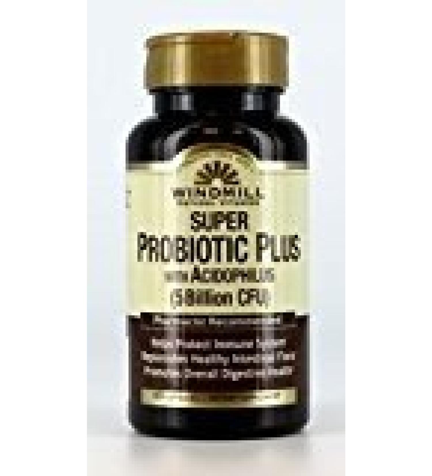 Windmill Natural Vitamins Super Probiotic Plus with Acidophilus (5 Billion CFU) 60 Capsules (Pack of 2)