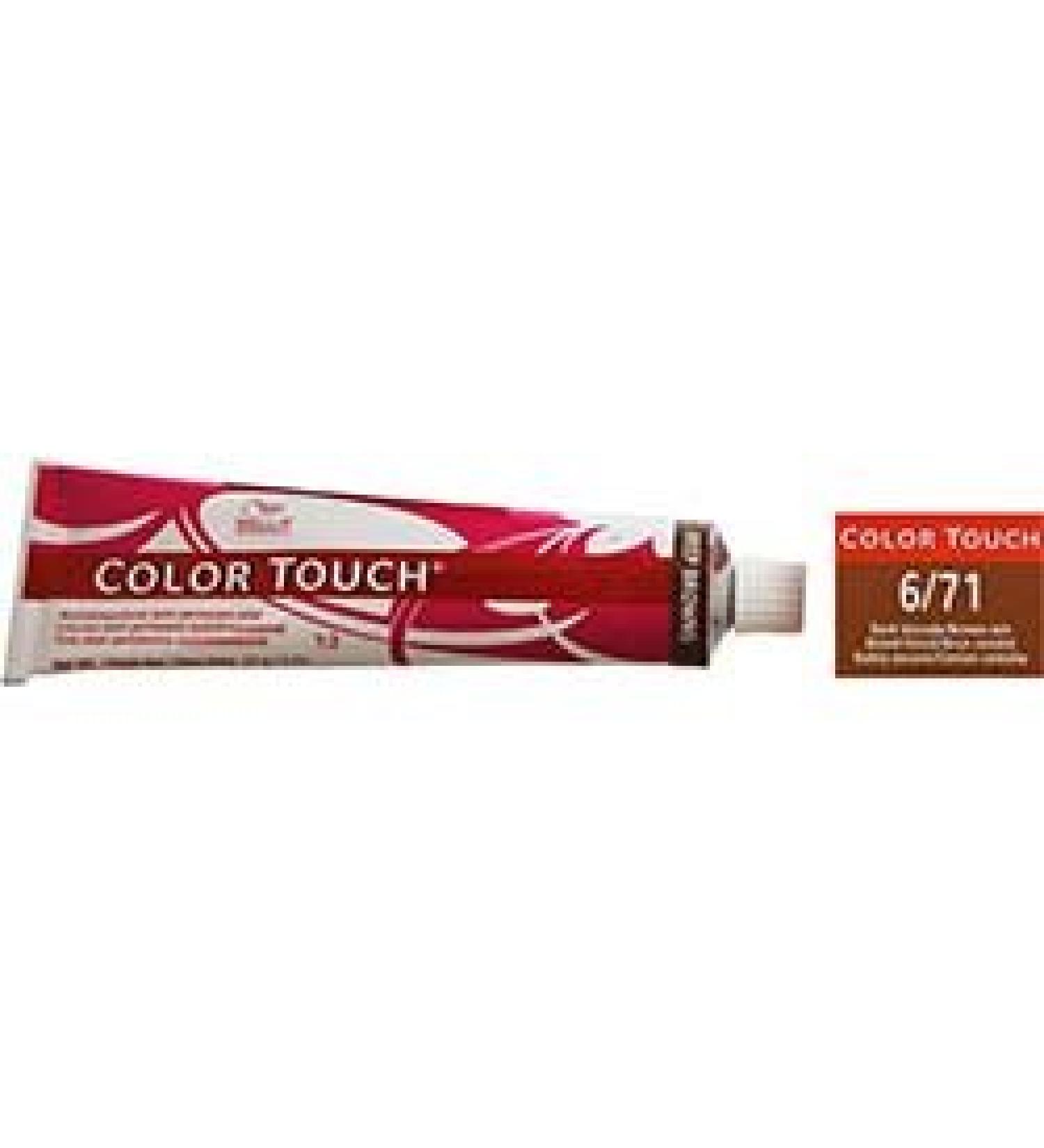 Wella Color Touch 6/71 (Dark Blonde/Brown Ash) 2oz by Touch of Color