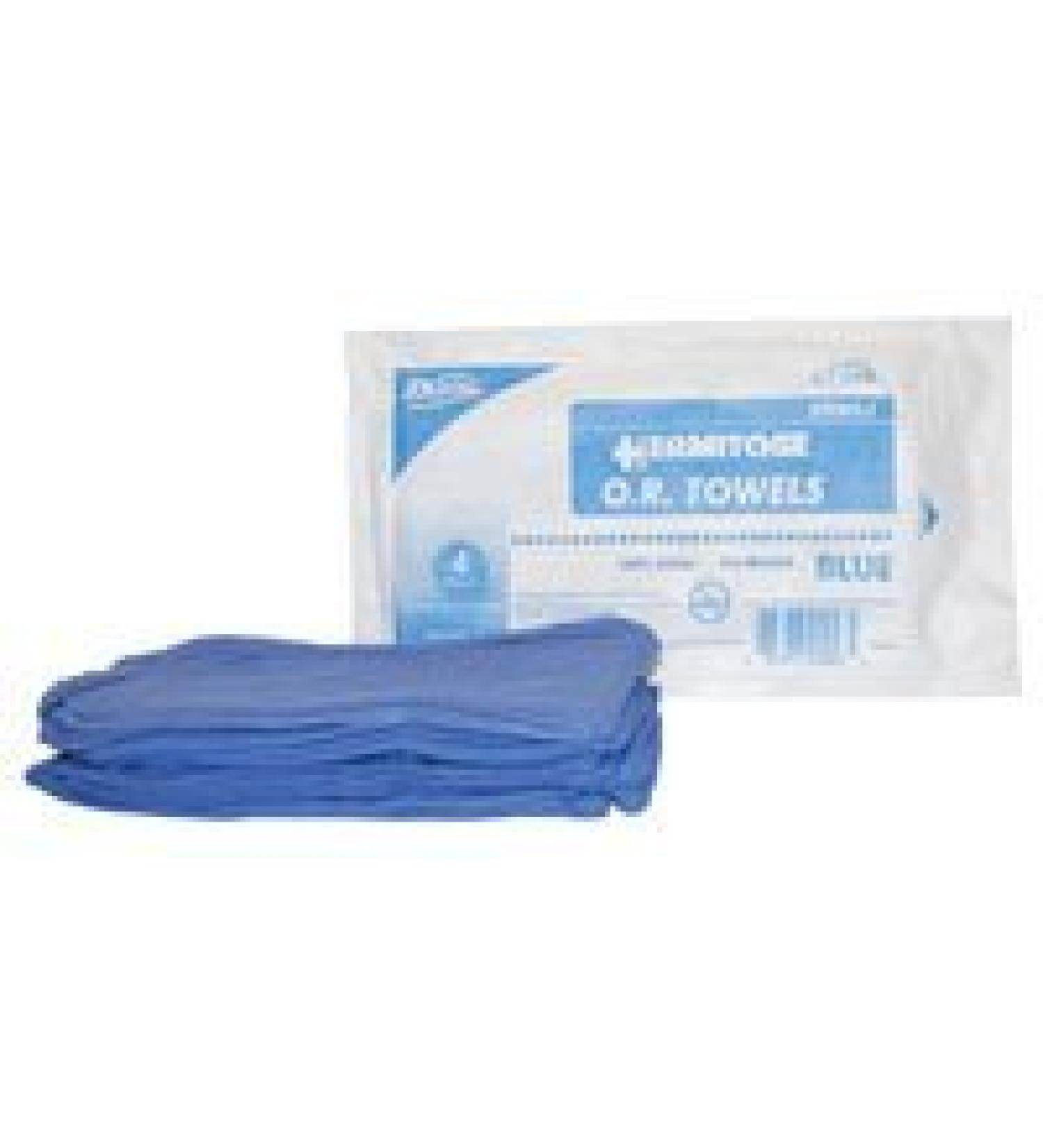 CT-04B PT# CT-04B- Towel OR Ulti-Med Cotton Sterile 17x27" Blue 4/Pk by Dukal Corporation