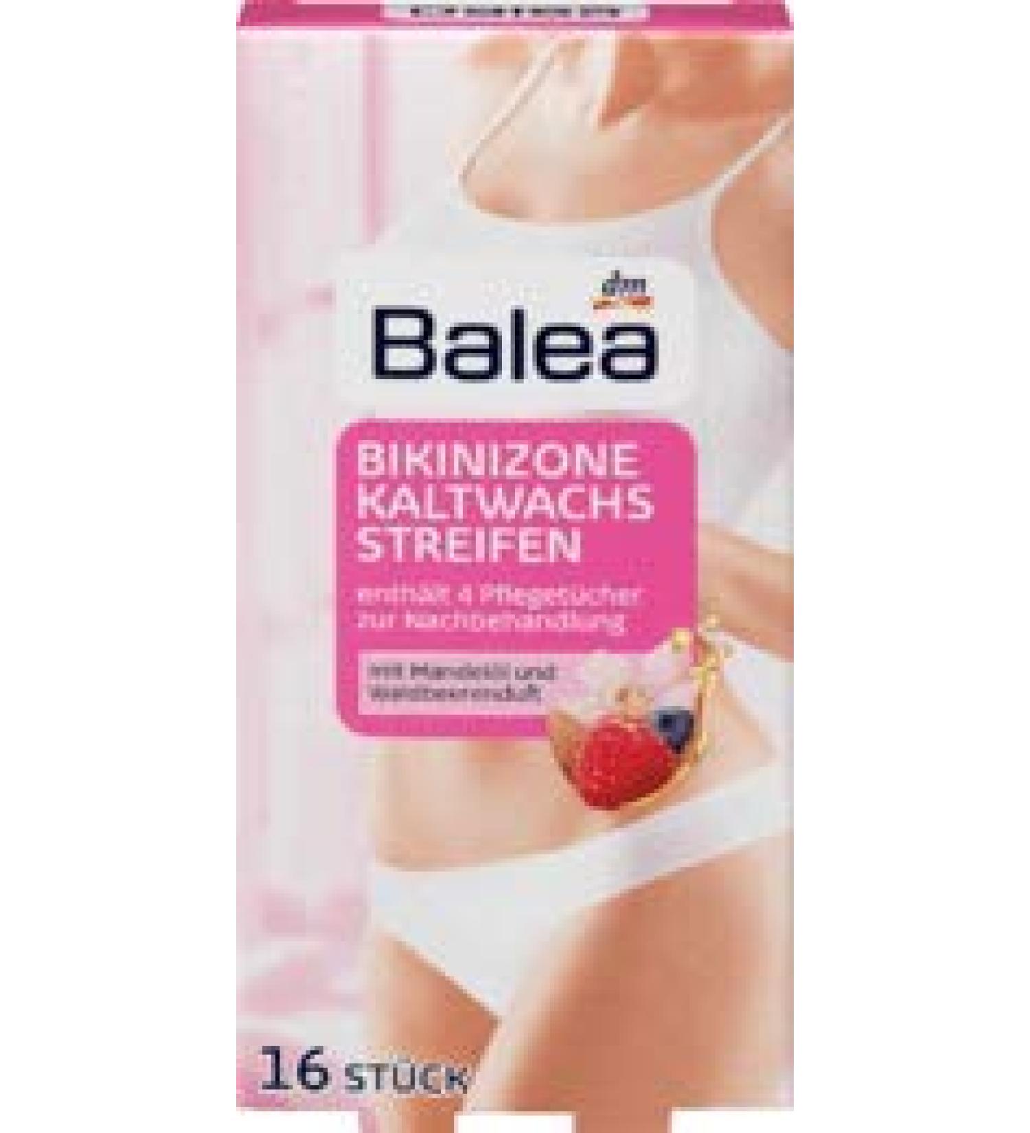 Balea cold wax strips bikini area 1 x 16 pieces
