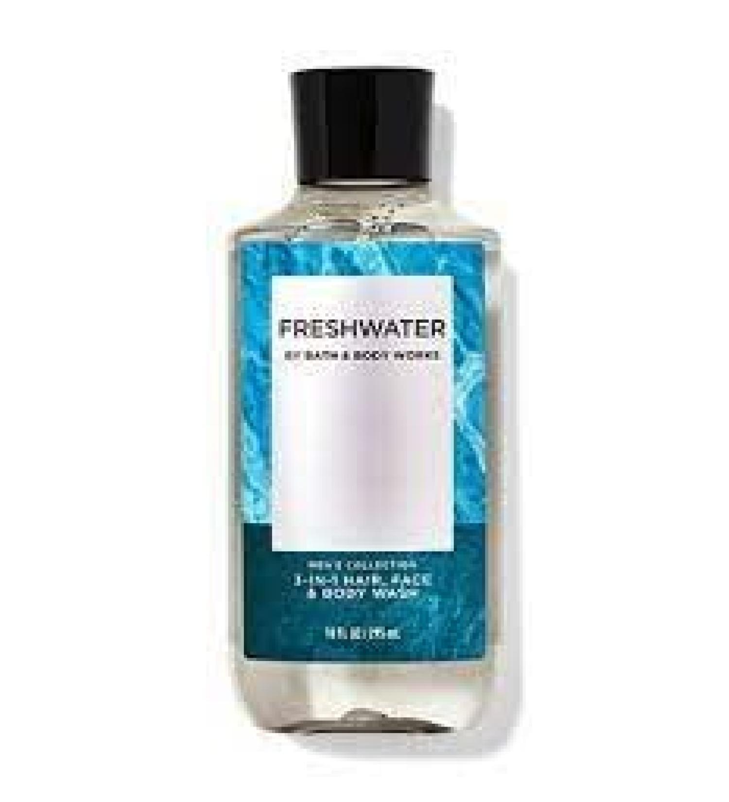 Men's Collection Freshwater 3 IN 1 Hair Face Body Wash10 Fl Oz