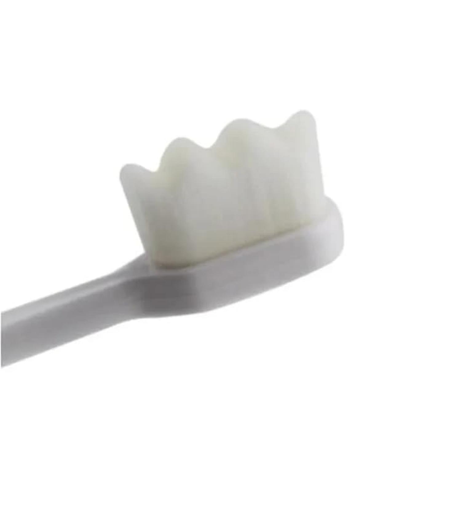 Ultra-Fine Soft Toothbrush - Million Nano Bristle Adult Tooth Brush for Deep Cleaning | Portable Travel Oral Care Brush (Wavy White) - International Shipping Available - Buy Online on GoSupps.com