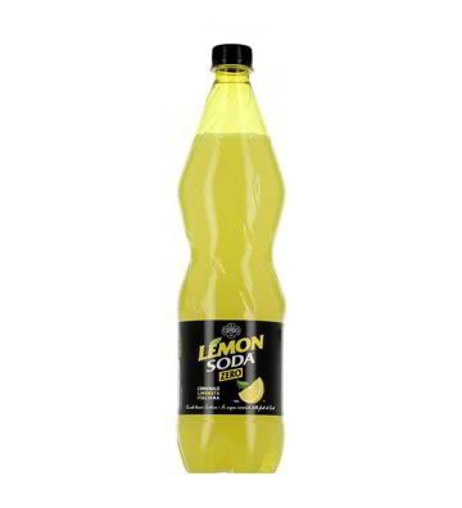 Lemonsoda Zero Campari Group Lemonsoda Italian Lemon 1 Liter PET Bottles (Pack of 12)