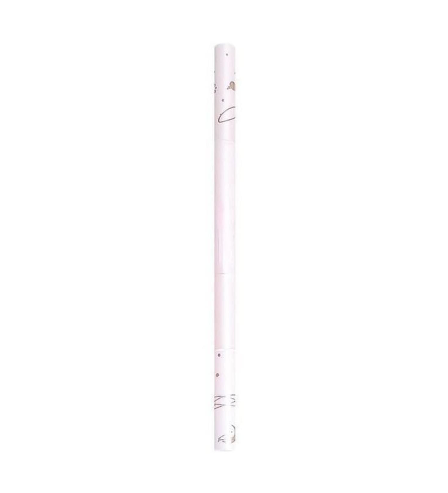 BADALO Extremely fine waterproof eyeliner. Ultra-fine long-lasting smudge-proof pink eyeliner pen for female beginners (size: 4 tulip)