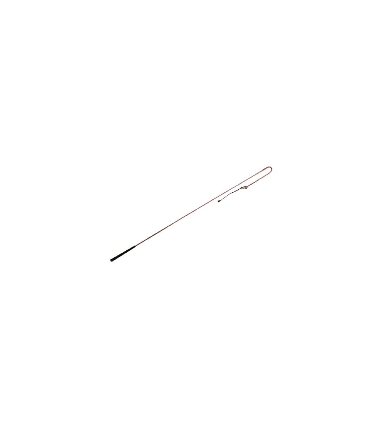 New Epic Animal Whip 60" Long Rod with 10" Lash & 10" Popper Red/White