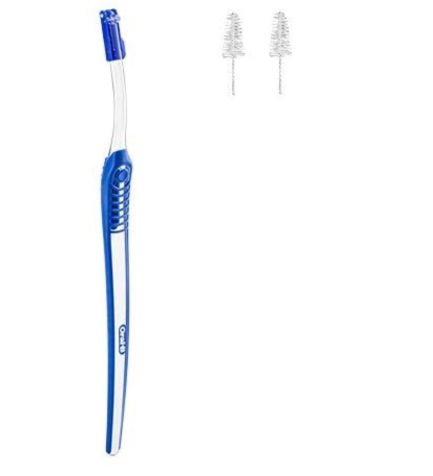 Oral-B Interdental Brush Handle with 2 Tapered Refill Brushes - Dental Care Essentials - Buy Online on GoSupps.com