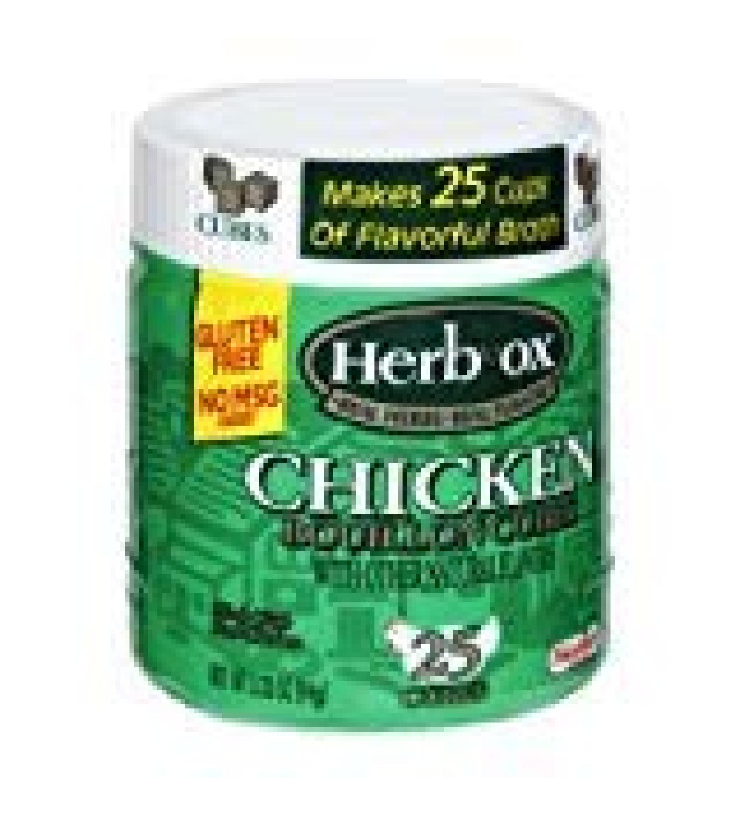 Herb-Ox: Chicken Bouillon 25 Ct Bouillon Cubes, 3.33 Oz Chicken 3.33 Ounce (Pack of 25)