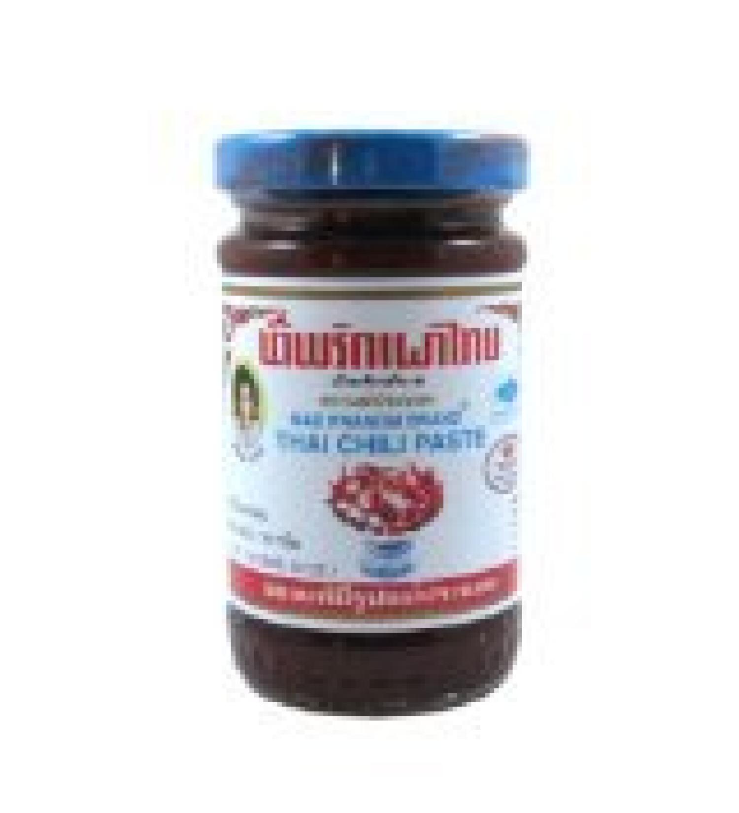 Thailand New Mae Pranom Thai Chili Paste Nam Prik Pao 4 oz X 3 pots