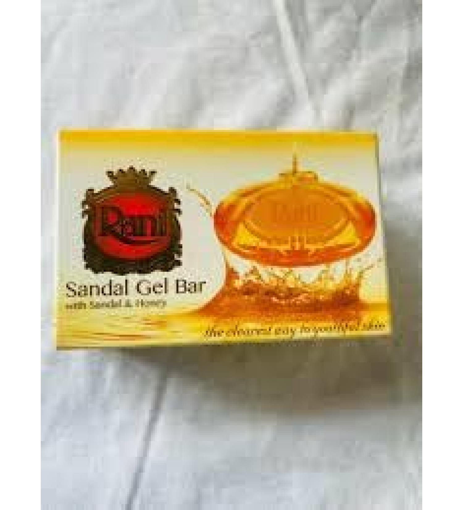 RANI Sandal Gel Bar - Natural Sandalwood & Honey Soap (70g) for Glowing Skin | Best International Shipping - Buy Online on GoSupps.com