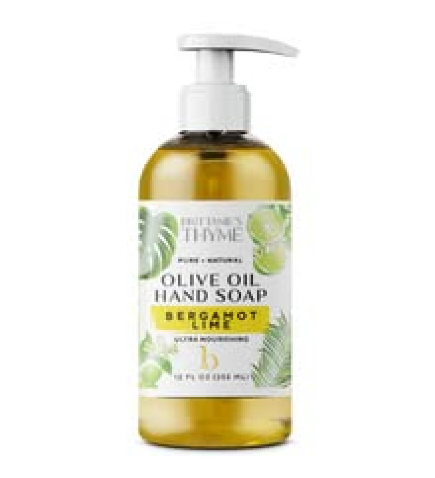 Organic Natural Hand Soap â€“ 16 oz Bergamot & Lime | Moisturizing Vegan Castile Soap with Olive Oil & Essential Oils | Gluten & Cruelty Free - Buy Online on GoSupps.com
