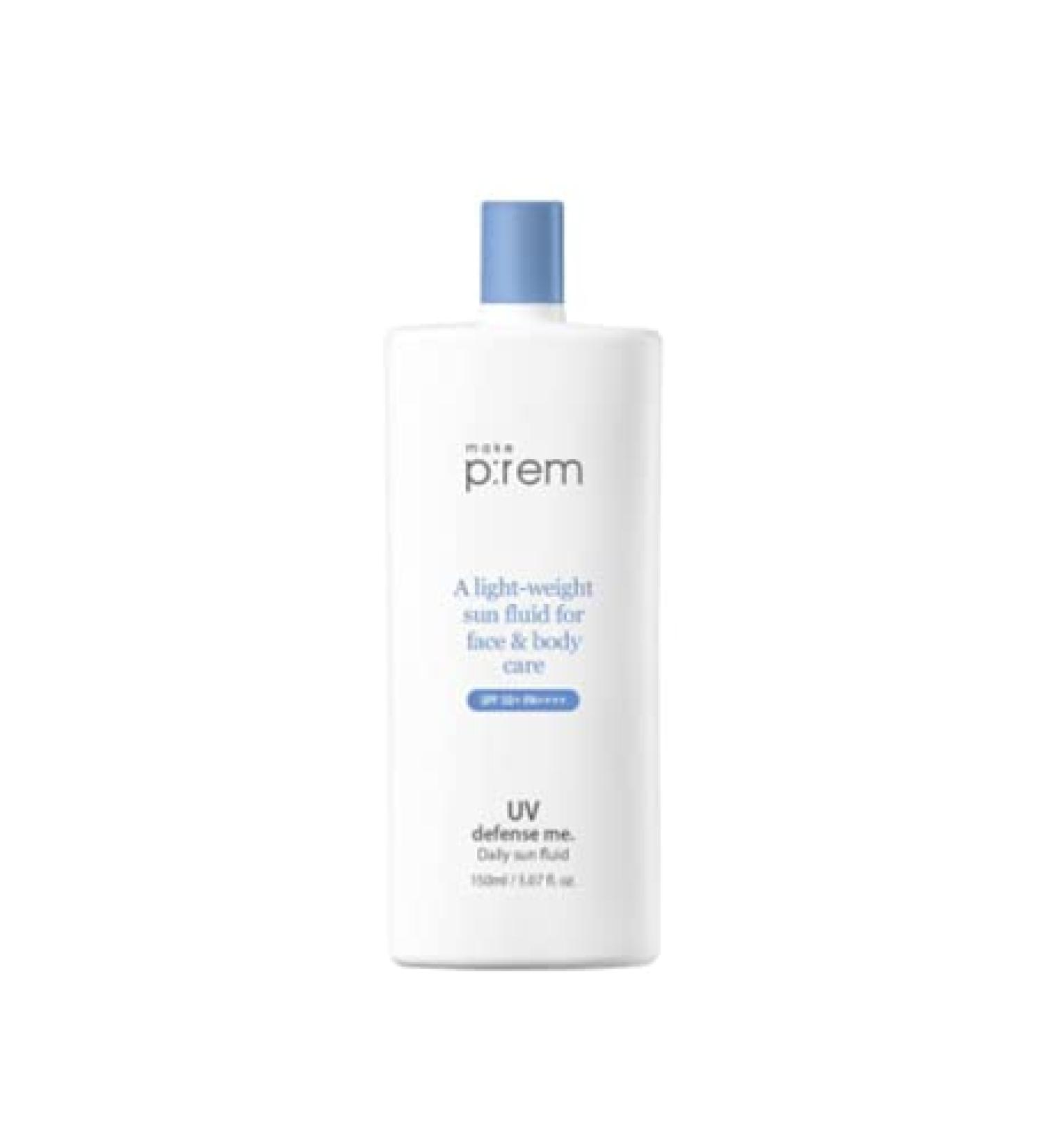 Buy MAKE P:REM UV Defense Me Daily Sun Fluid SPF 50+ PA++++ 150ml - Best Sun Protection for All Skin Types - International Shipping Available - Buy Online on GoSupps.com