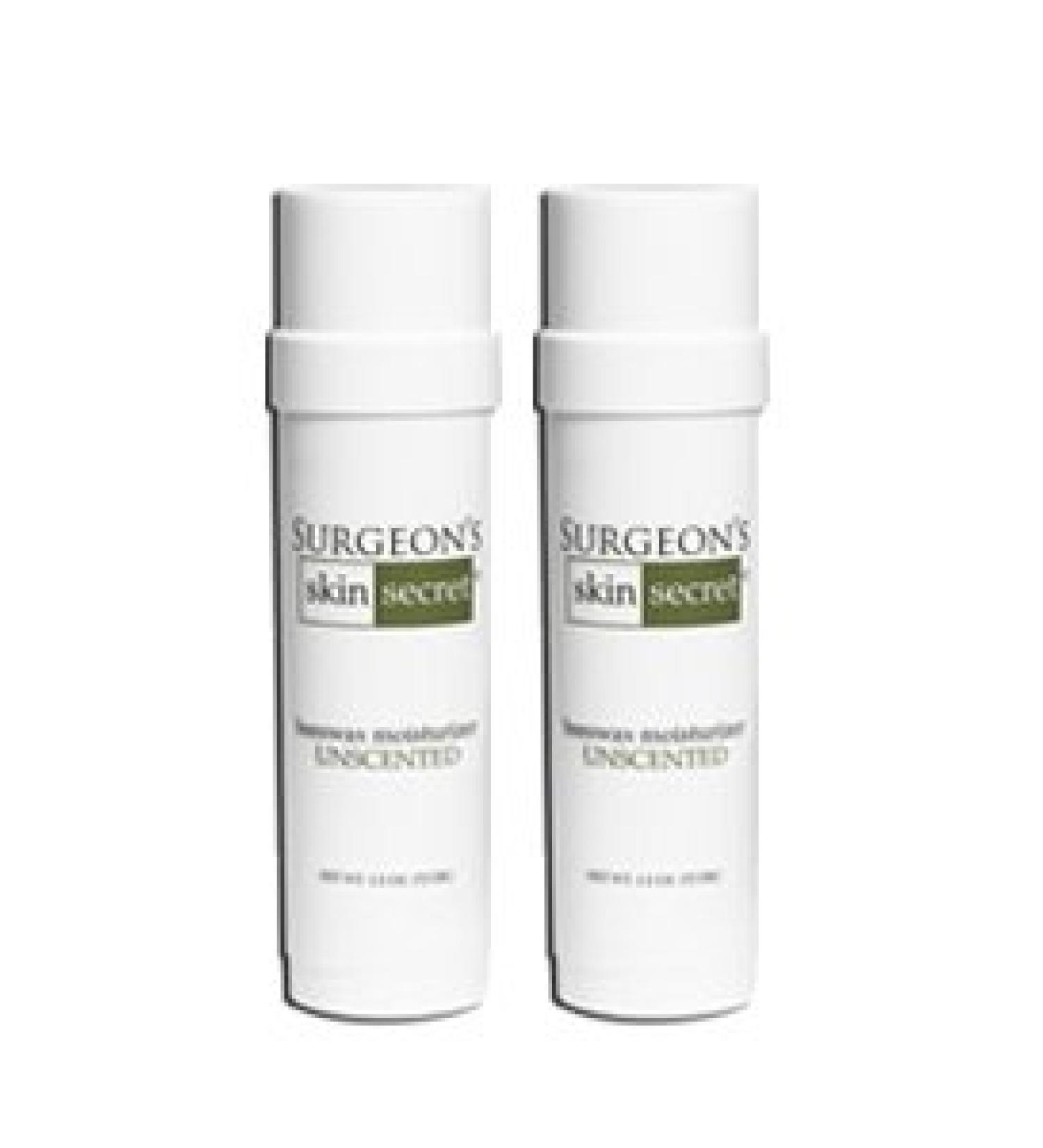 Surgeon's Skin Secret Beeswax Moisturizer 2.5oz. Twist-Up Stick (2 Pack) - Unscented