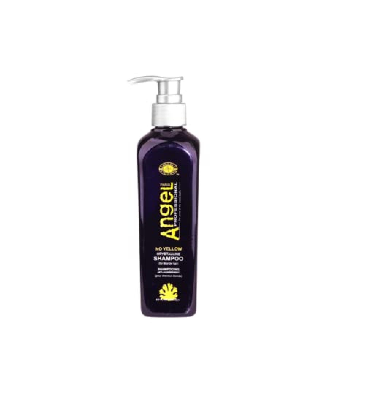 Angel Angel No Yellow Crystalline Hair Professional Anti-Yellowing Shampoo 1000ml Suitable for Blonde Blonde or Grey Hair