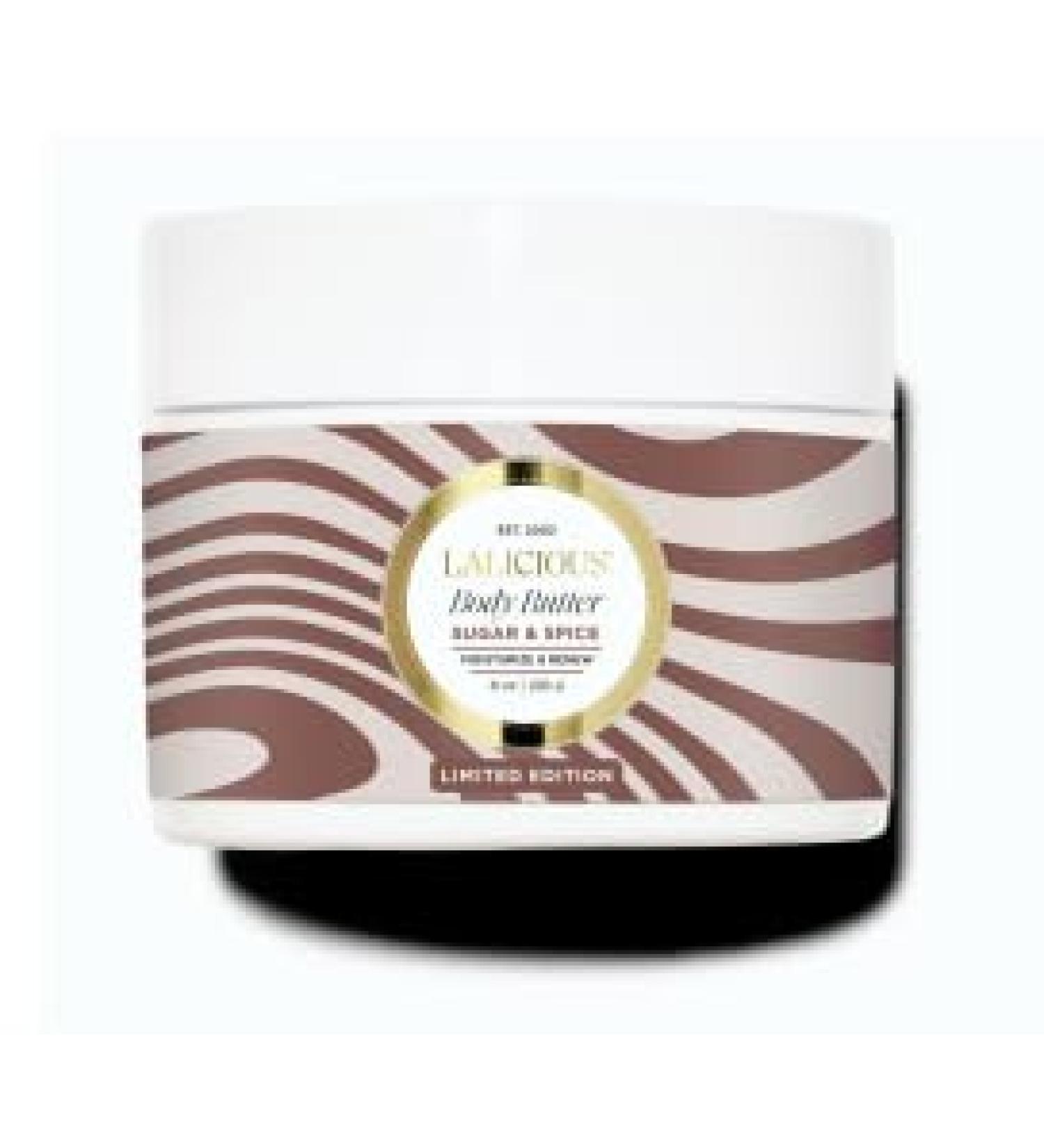 LALICIOUS Sugar & Spice Sugar Scrub 2oz - Exfoliating Luxury for Smooth Skin | International Shipping Available - Buy Online on GoSupps.com